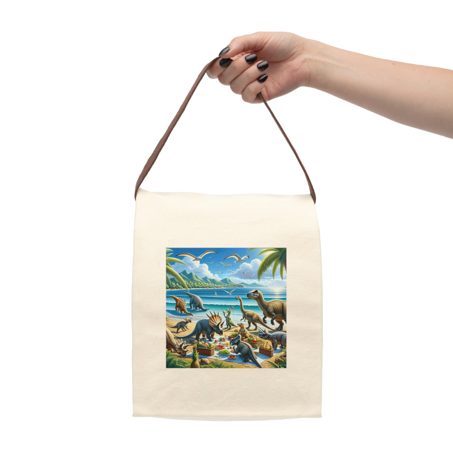 Canvas Lunch Bag With Strap