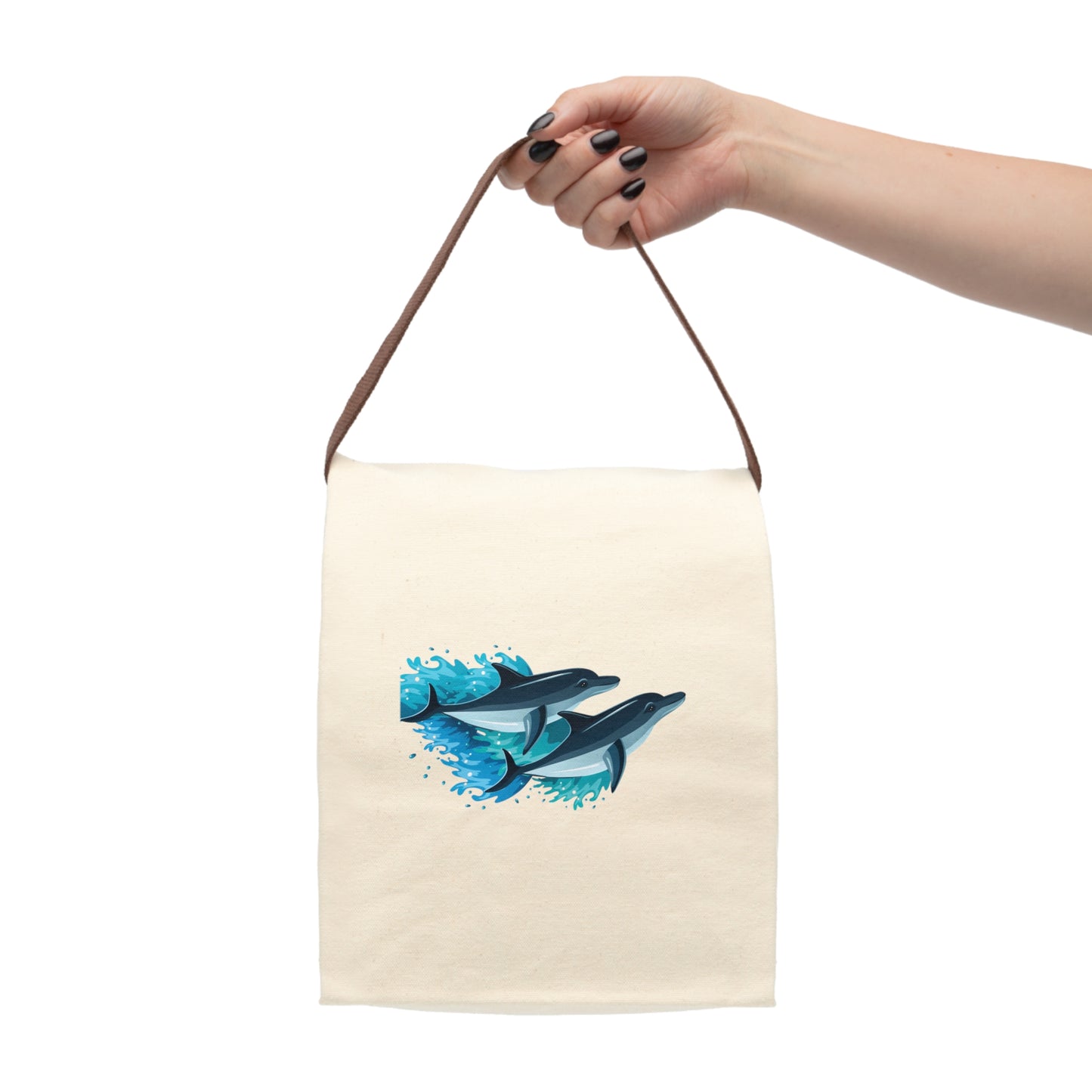 Canvas Lunch Bag With Strap