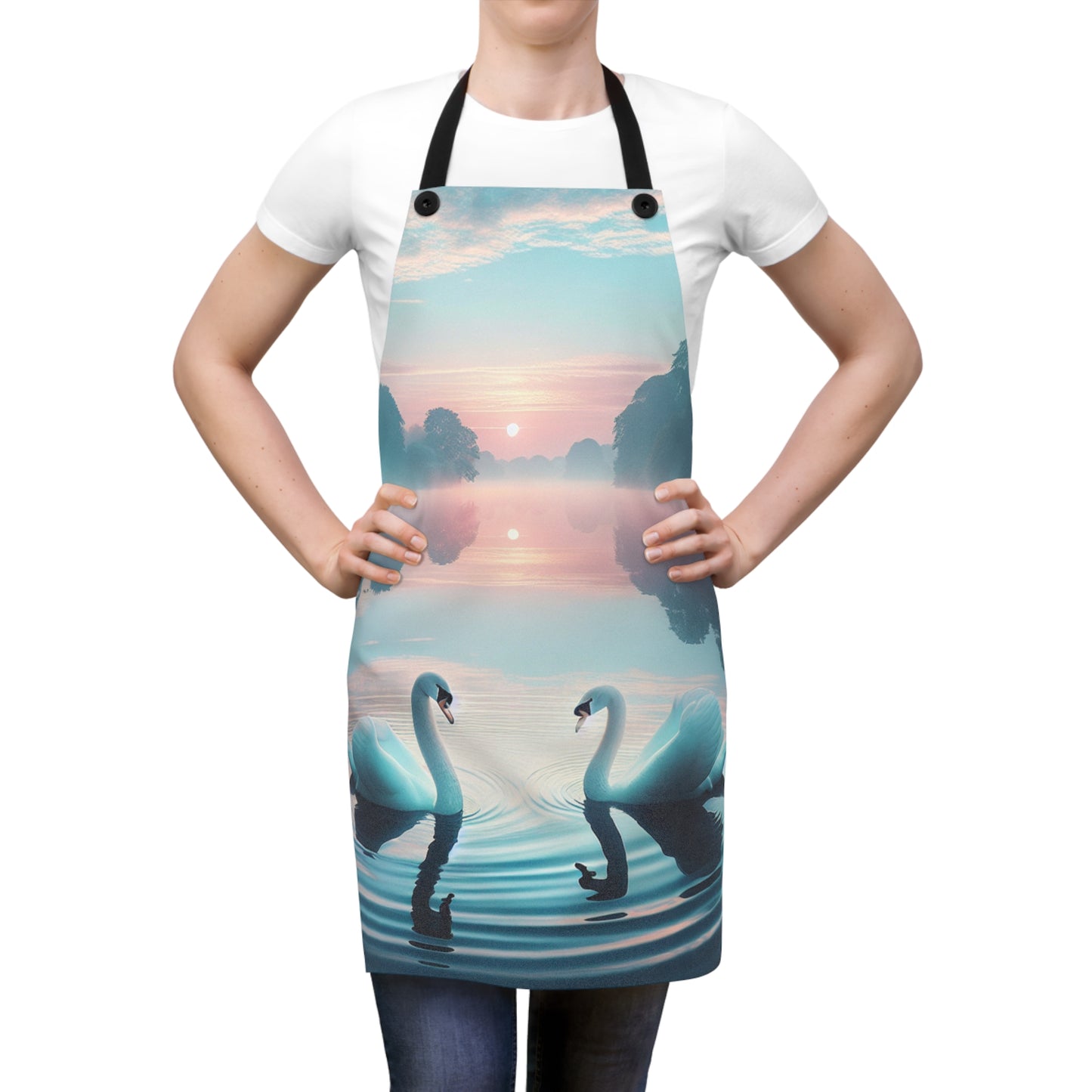 Apron (AOP) swans