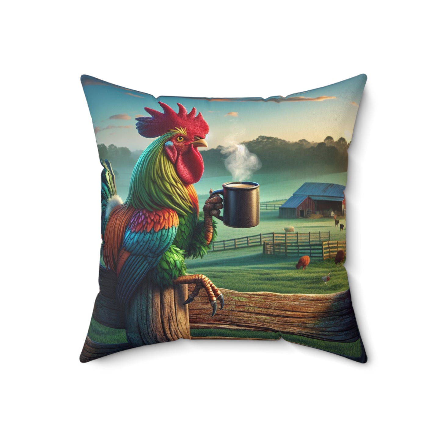 Spun Polyester Square Pillow