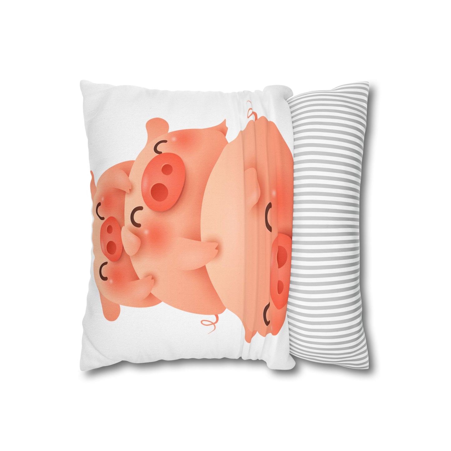 Spun Polyester Square Pillowcase