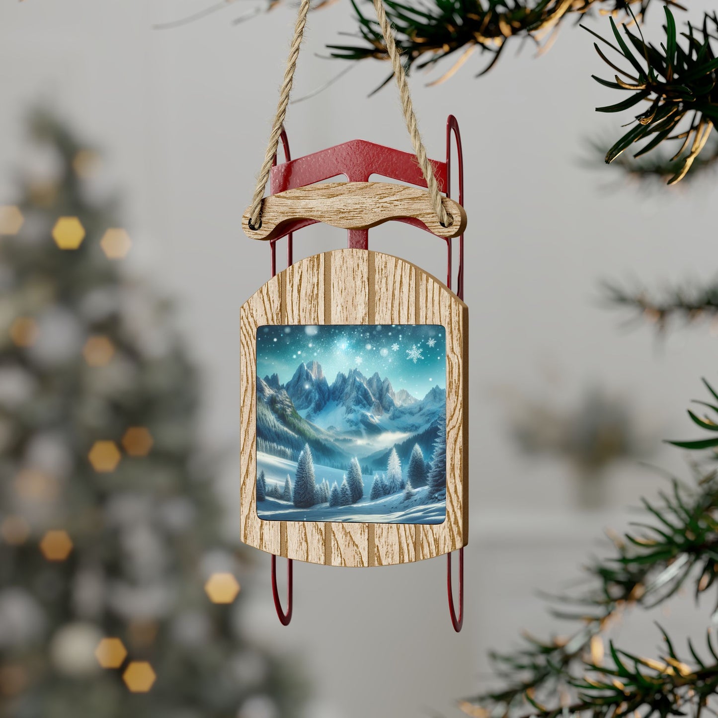 Sled Ornaments