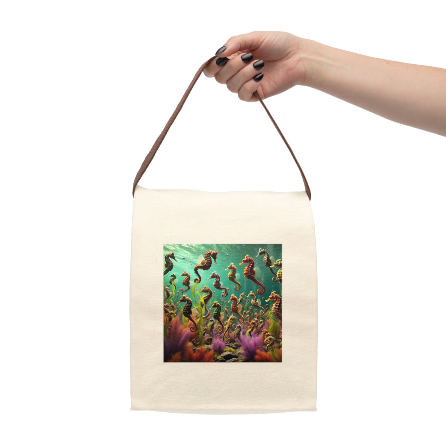 Canvas Lunch Bag With Strap