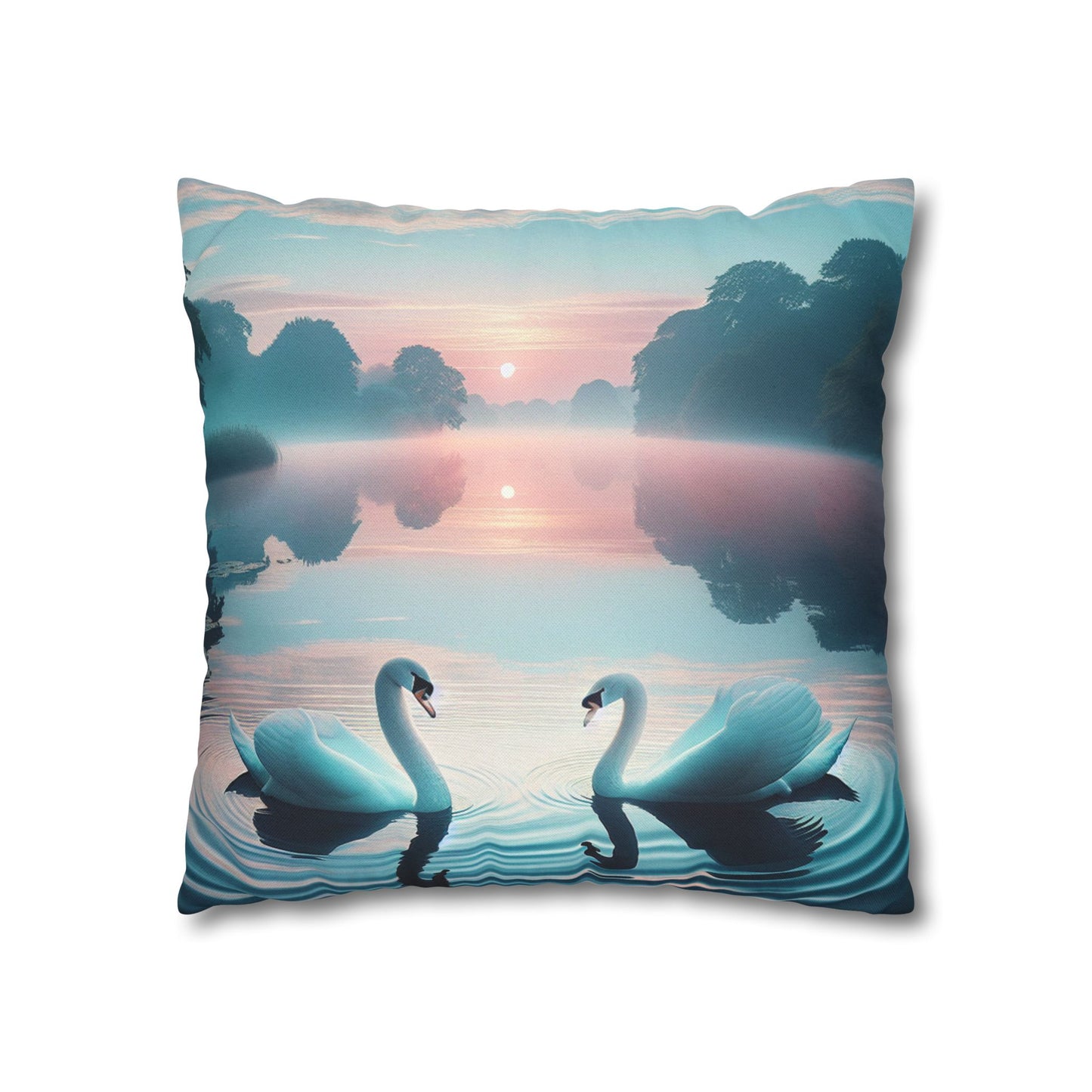 Spun Polyester Square Pillowcase