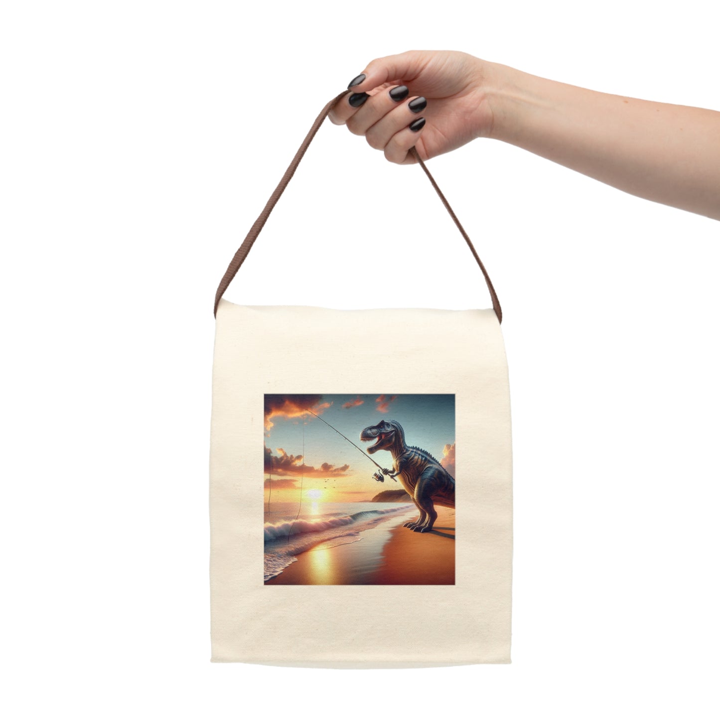 Canvas Lunch Bag With Strap