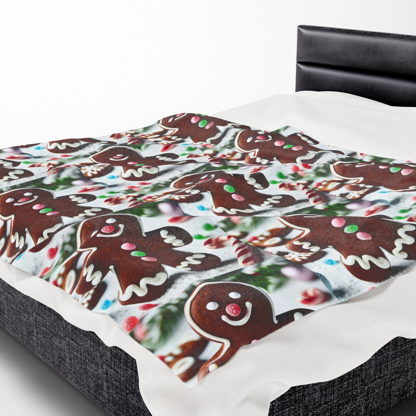 GINGERBRED Velveteen Plush Blanket