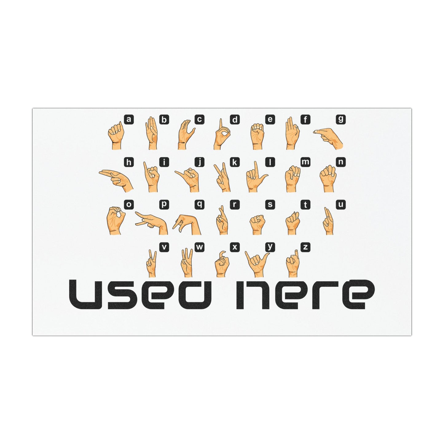 SIGN LANGUAGE Car Magnets