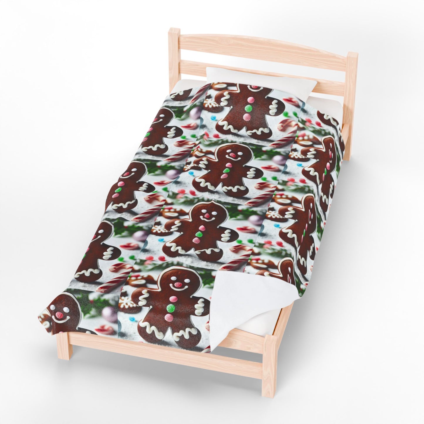 GINGERBRED Velveteen Plush Blanket