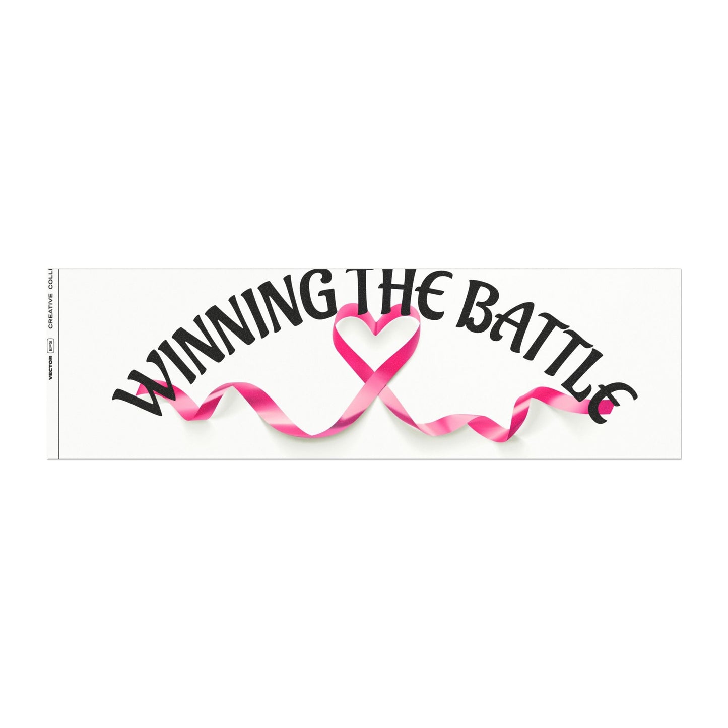 WINNING THE BATTLE car magnet