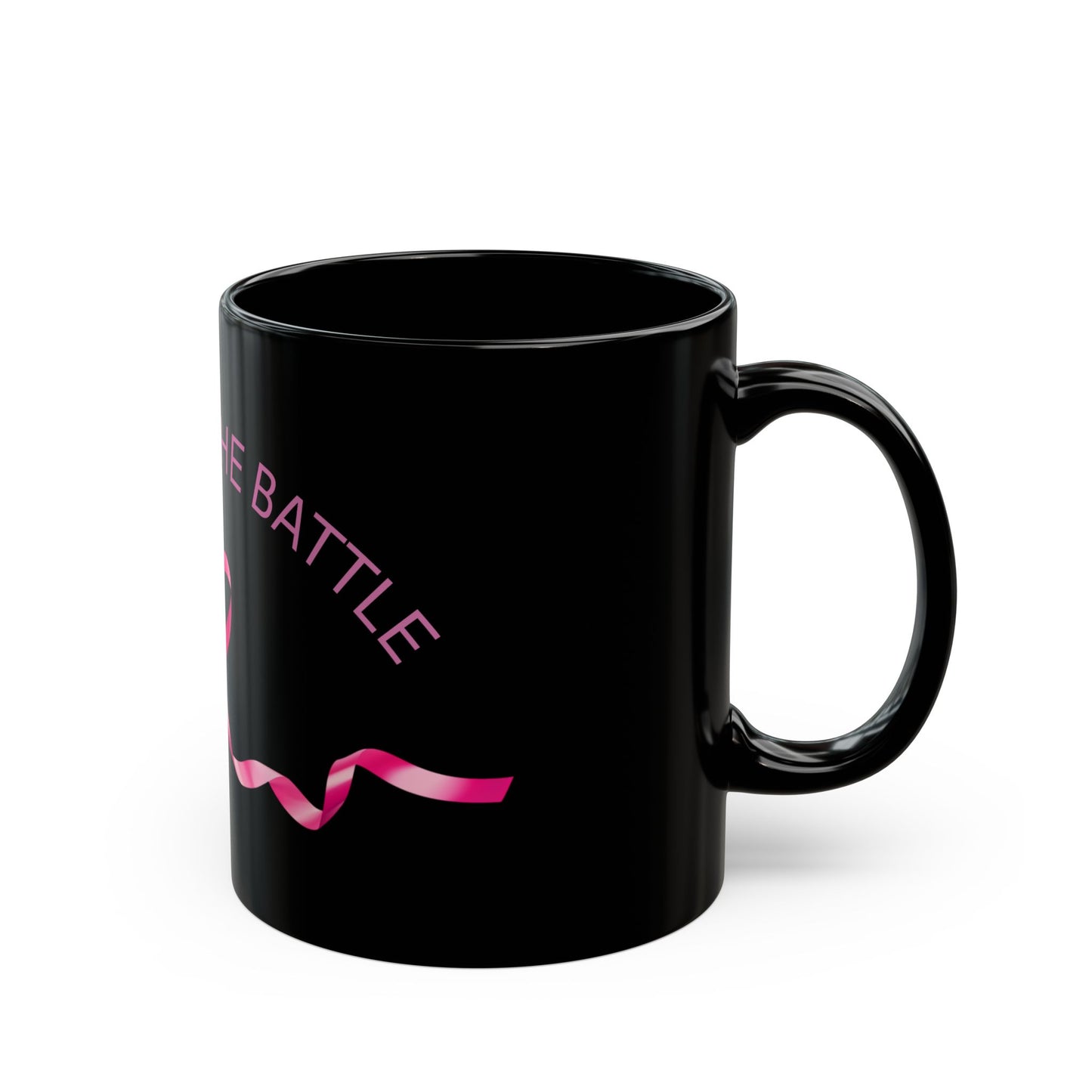 WINNING THE BATTLE Black Mug (11oz, 15oz)