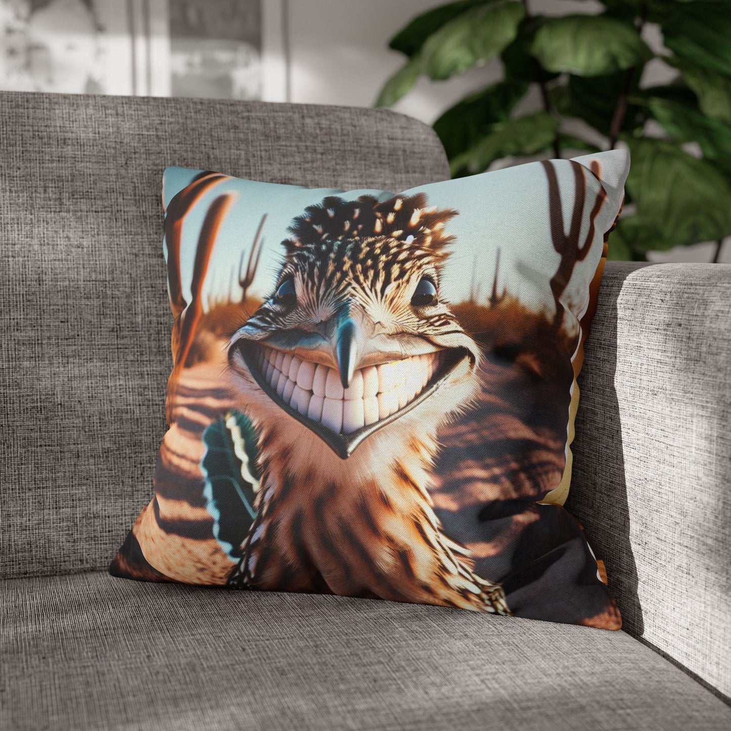 Spun Polyester Square Pillowcase