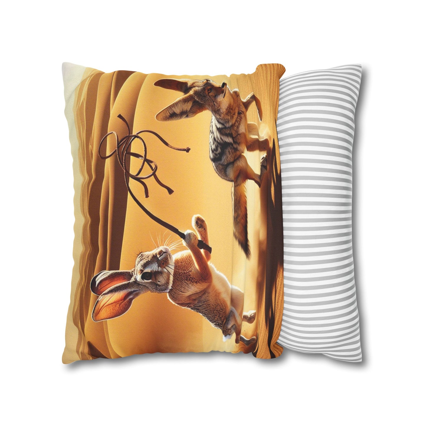 Spun Polyester Square Pillowcase