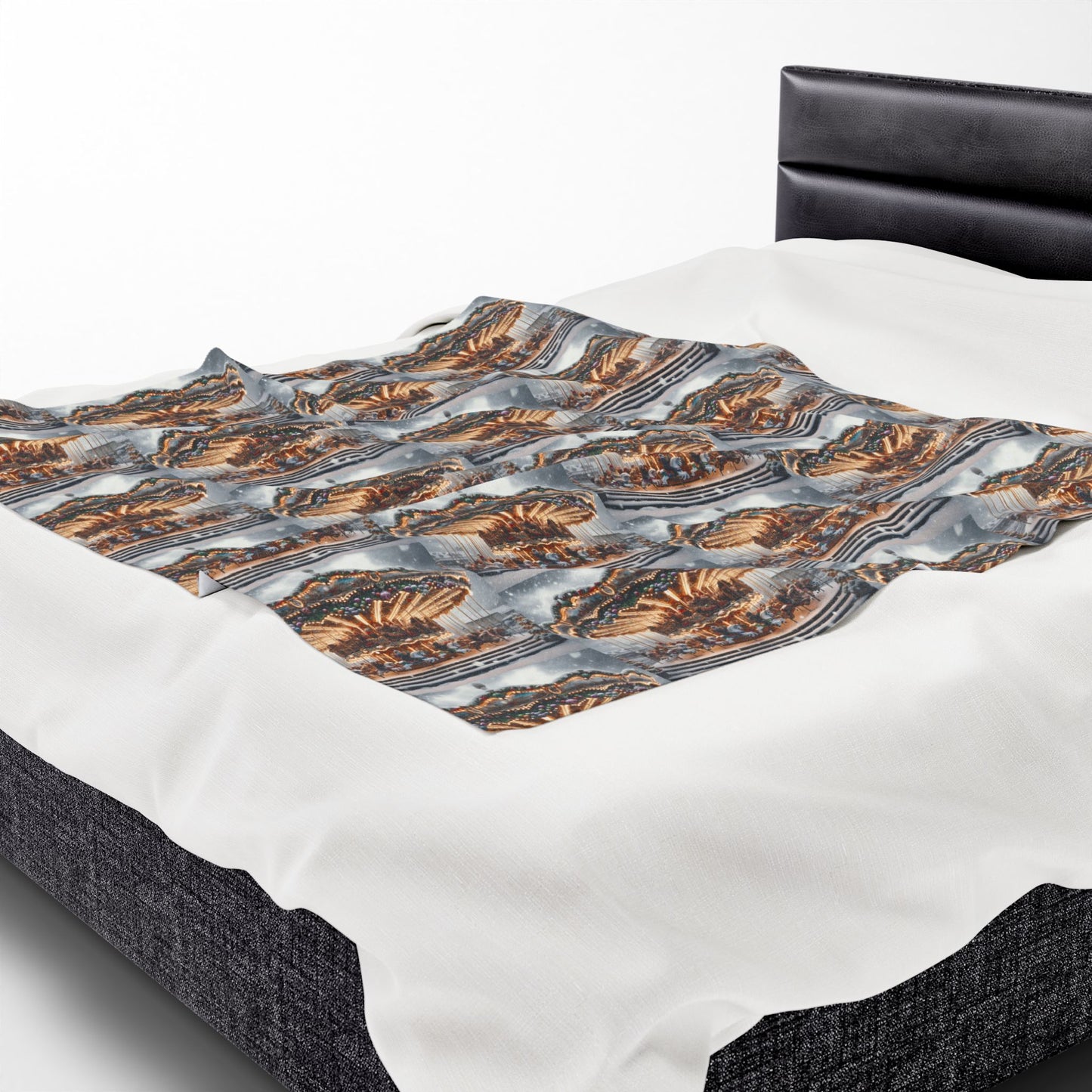 CAROUSEL Velveteen Plush Blanket