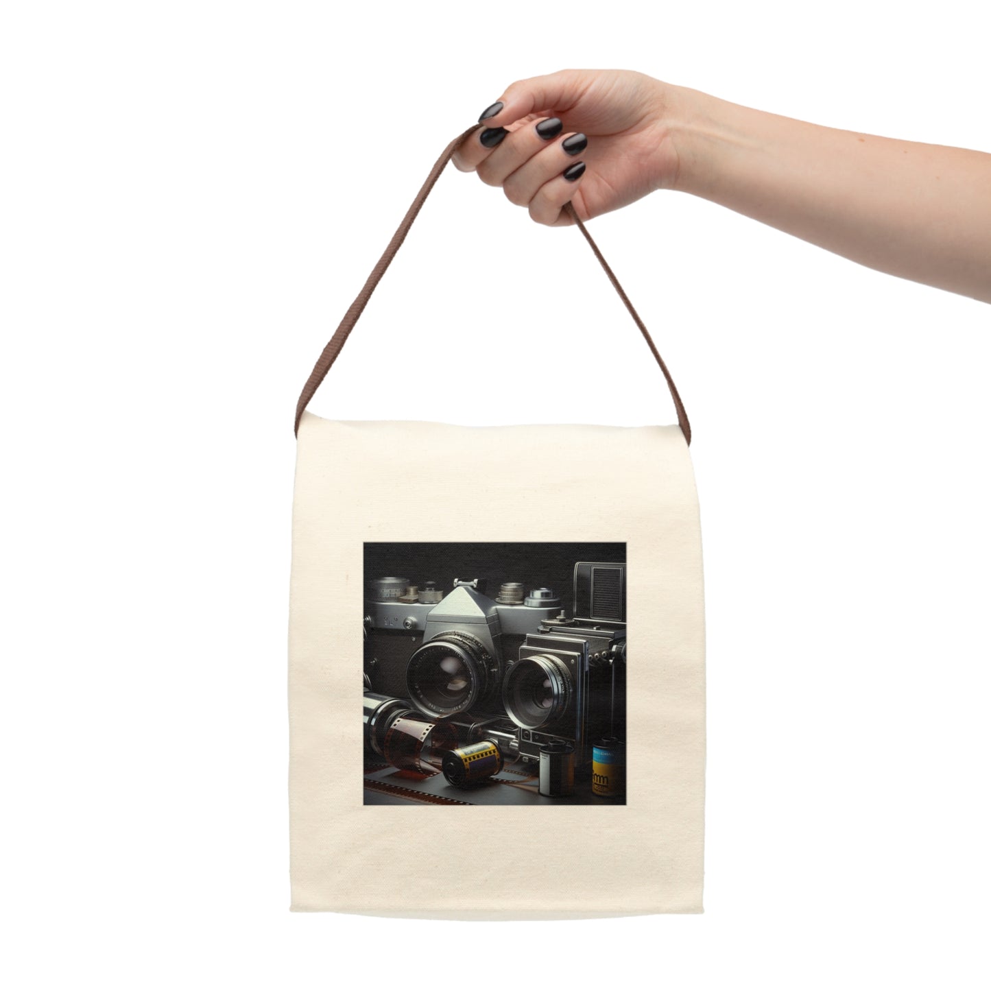 Canvas Lunch Bag With Strap