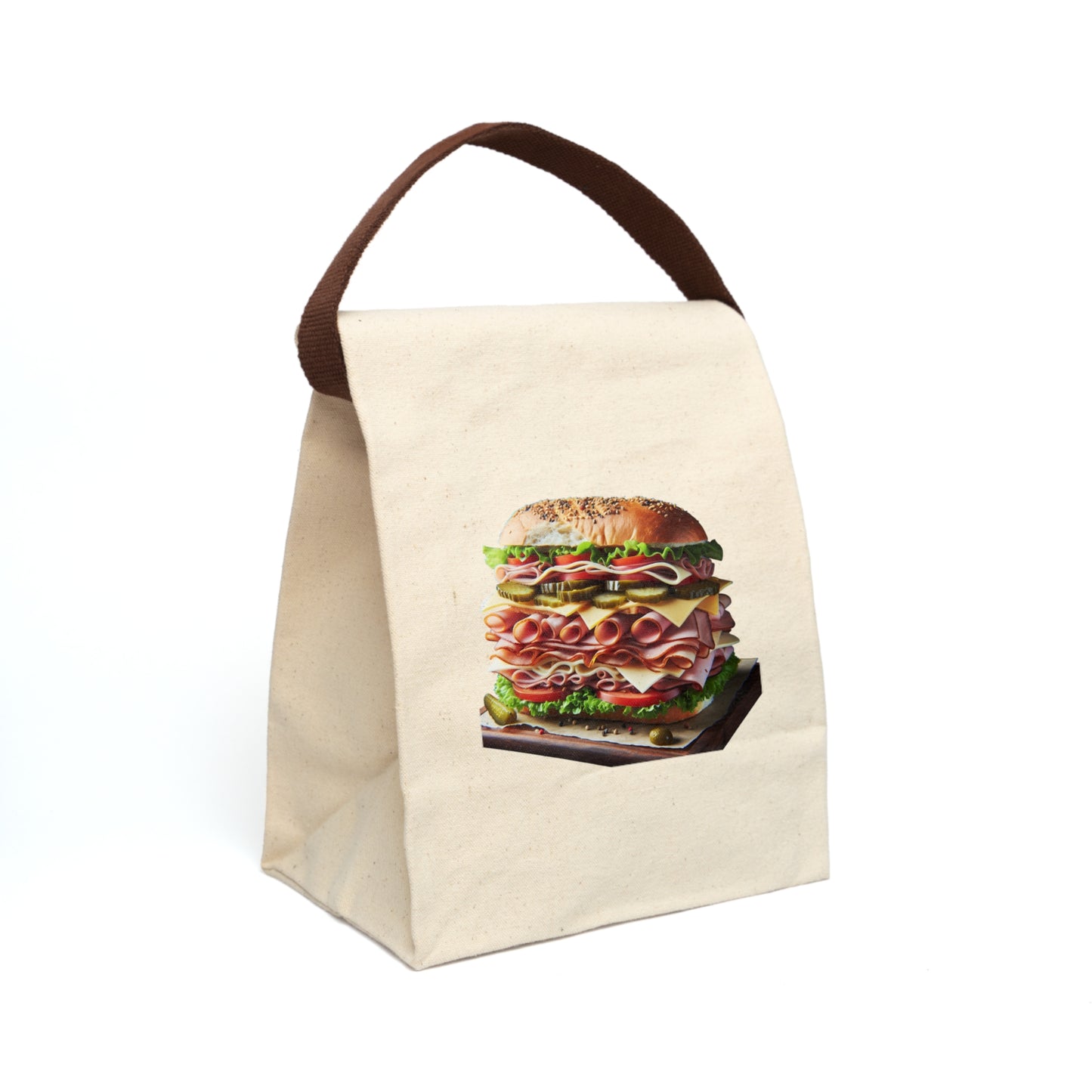 Canvas Lunch Bag With Strap