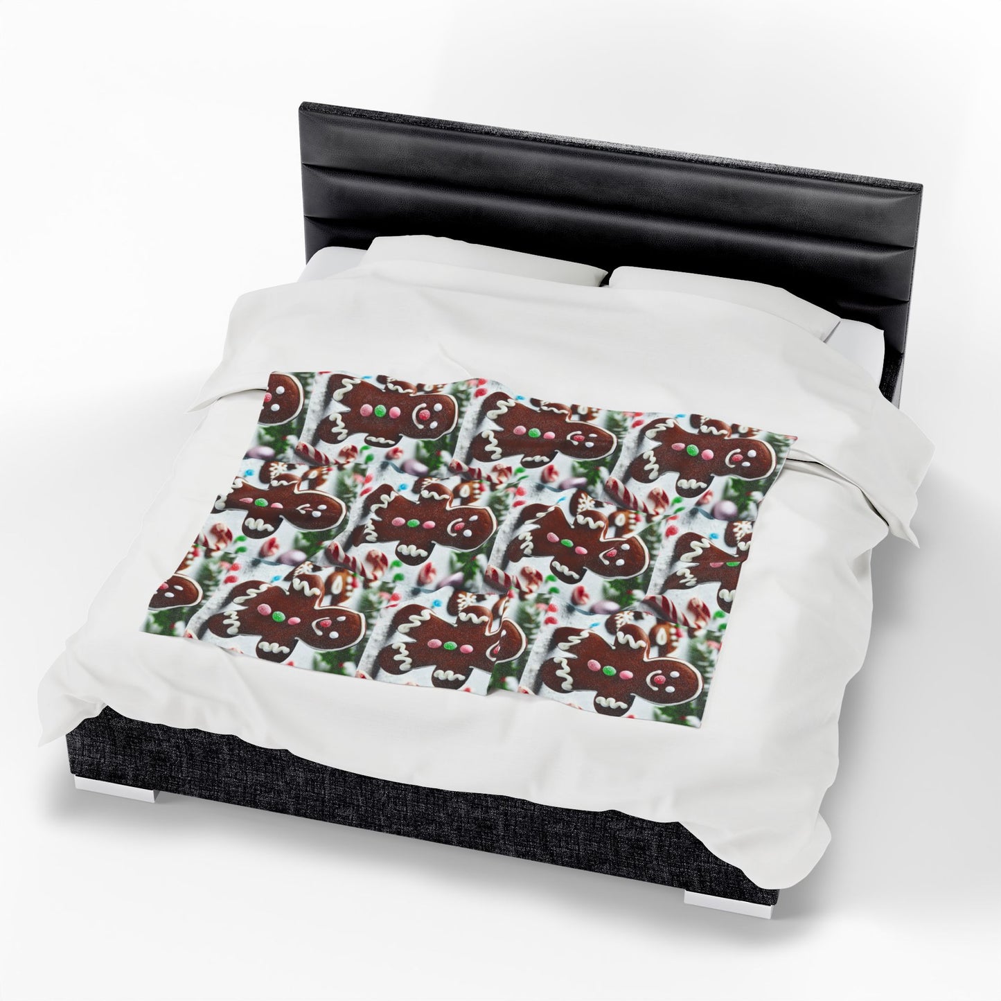 GINGERBRED Velveteen Plush Blanket