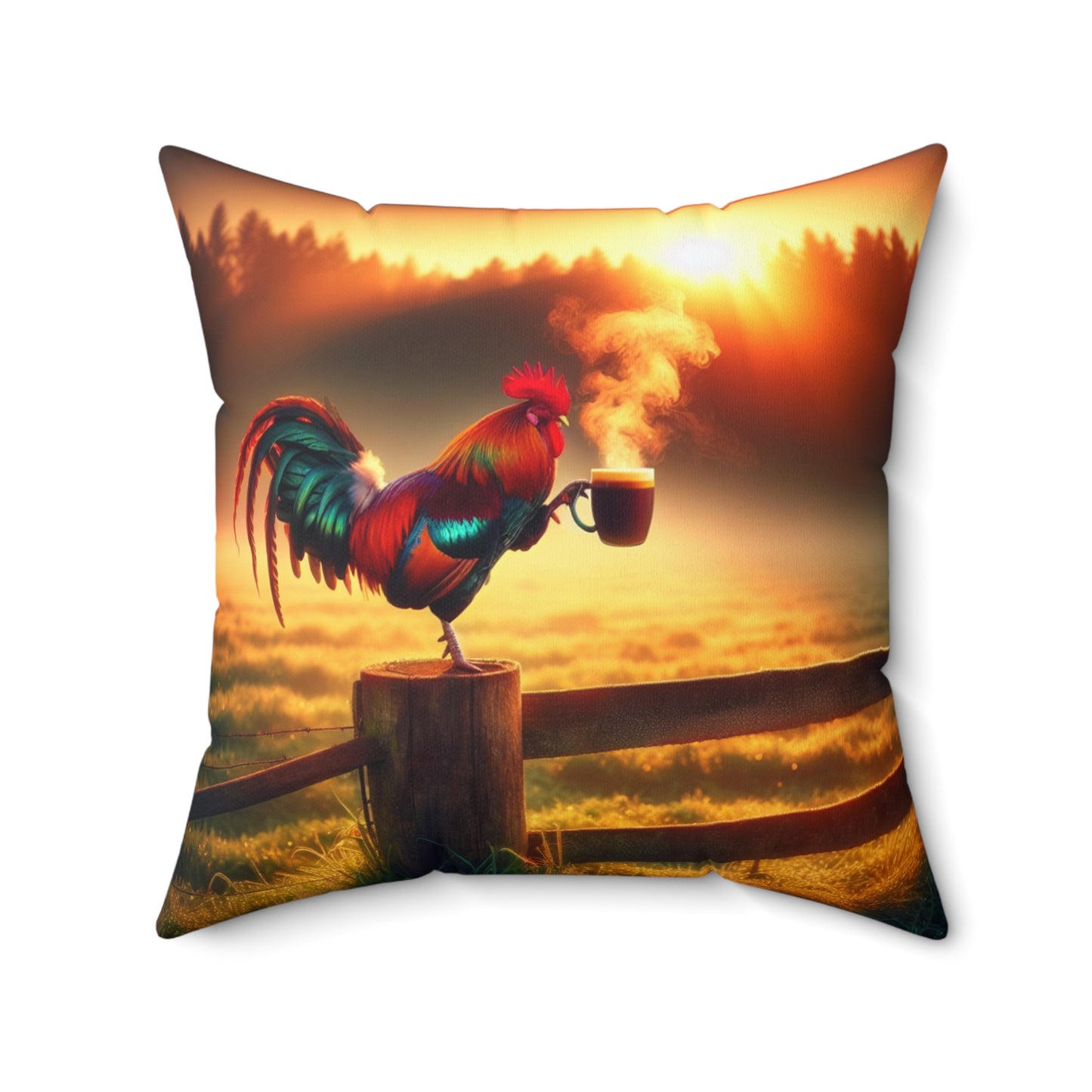 Spun Polyester Square Pillow