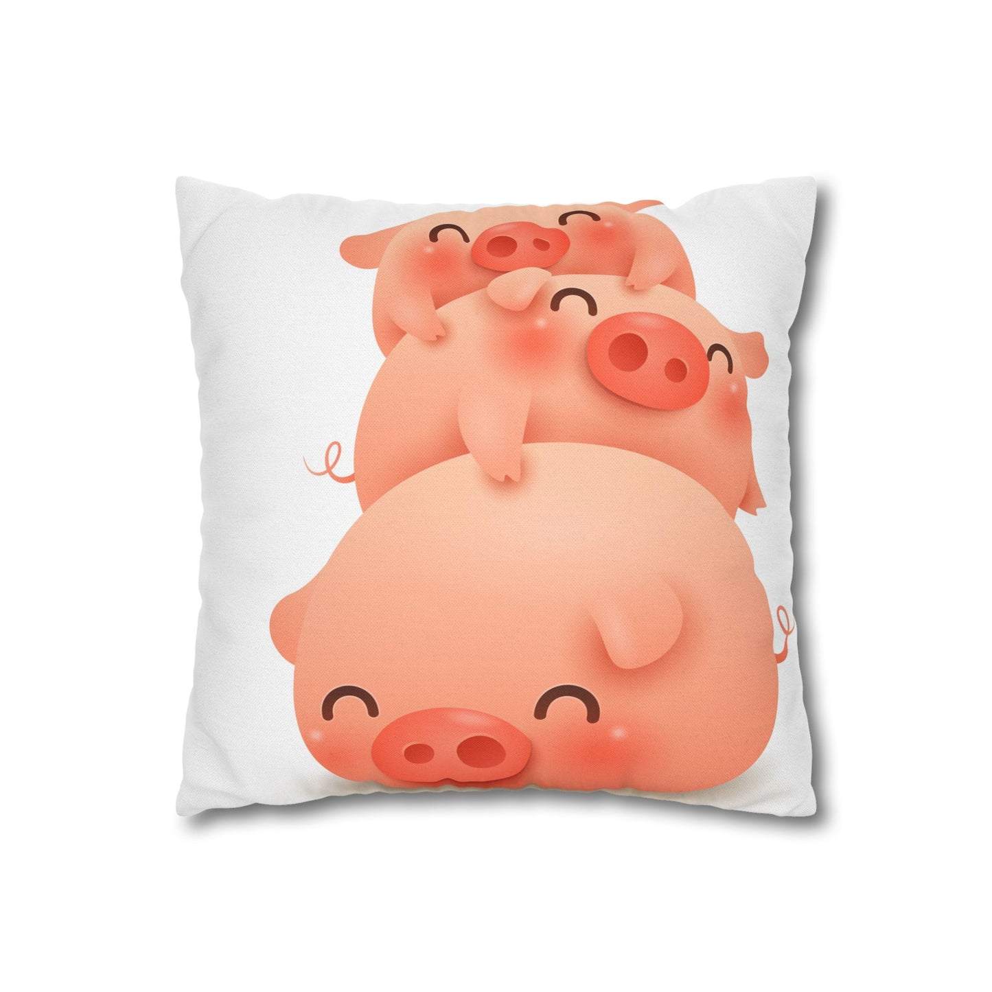 Spun Polyester Square Pillowcase