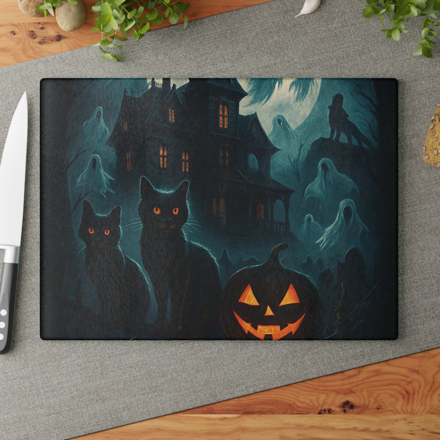 HALLOWEEN Glass Cutting Board