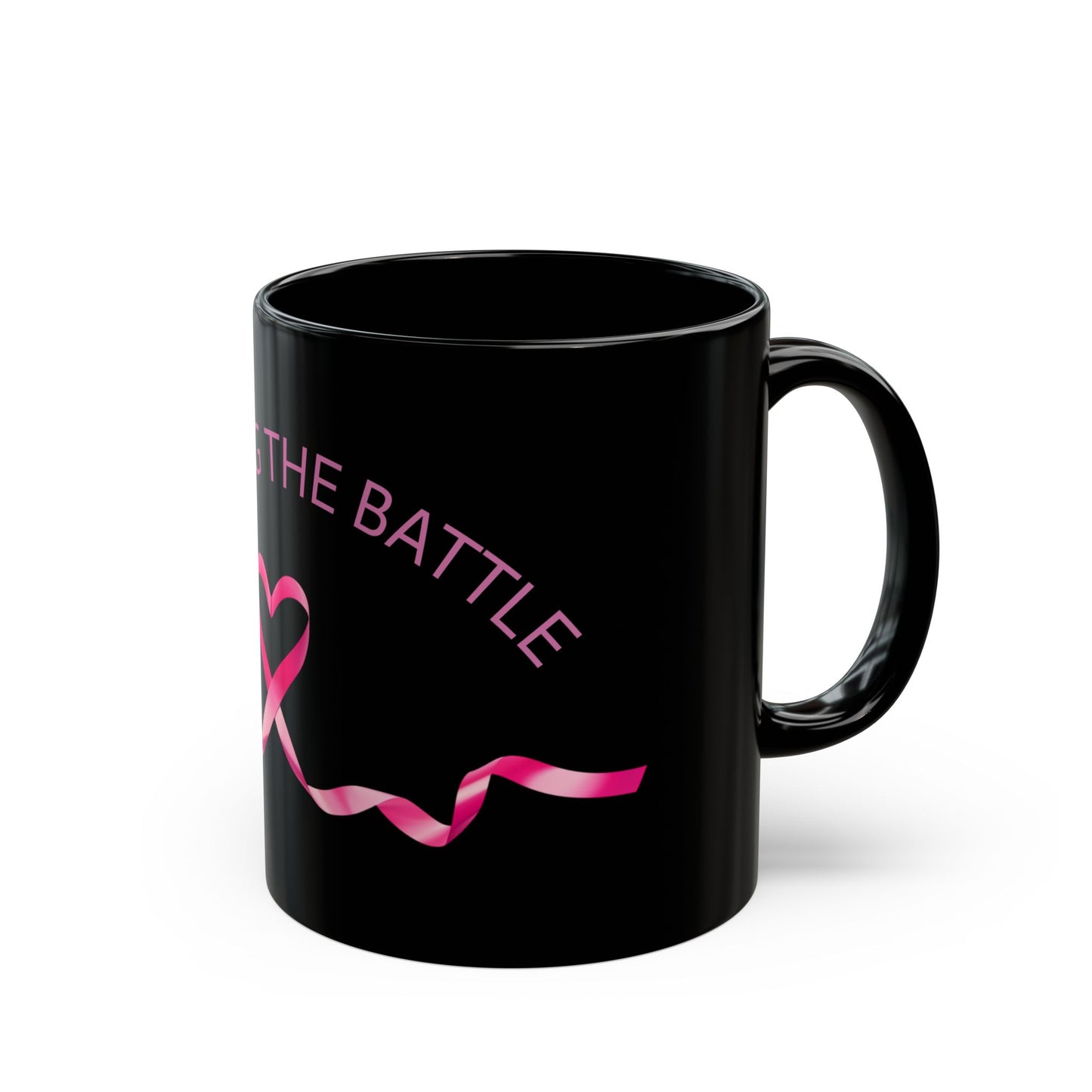 WINNING THE BATTLE Black Mug (11oz, 15oz)