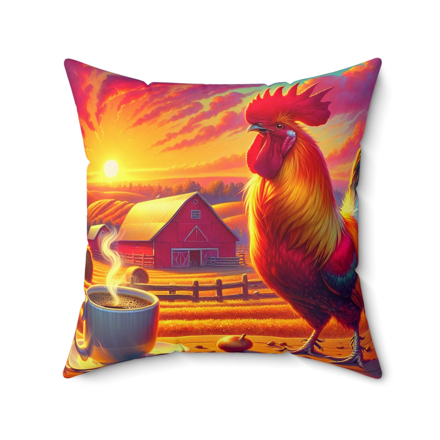 Spun Polyester Square Pillow