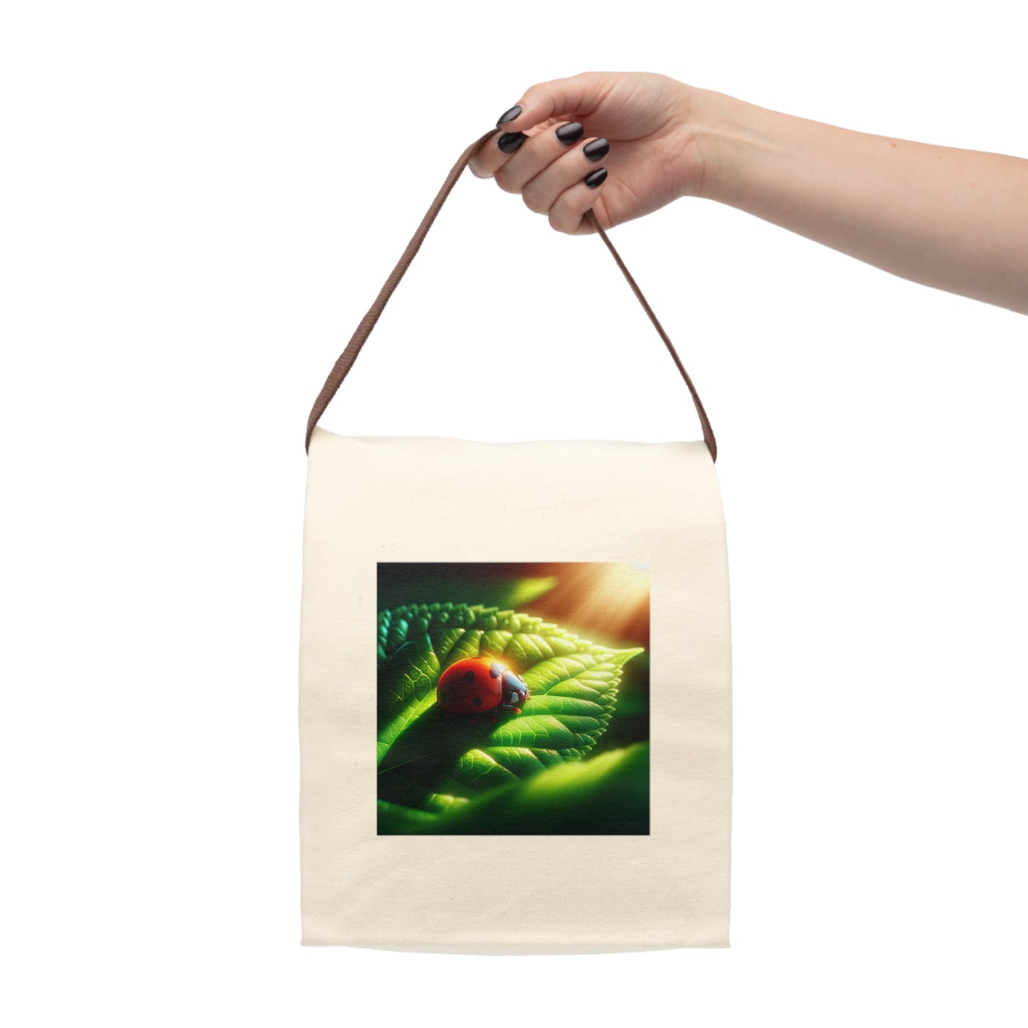 Canvas Lunch Bag With Strap