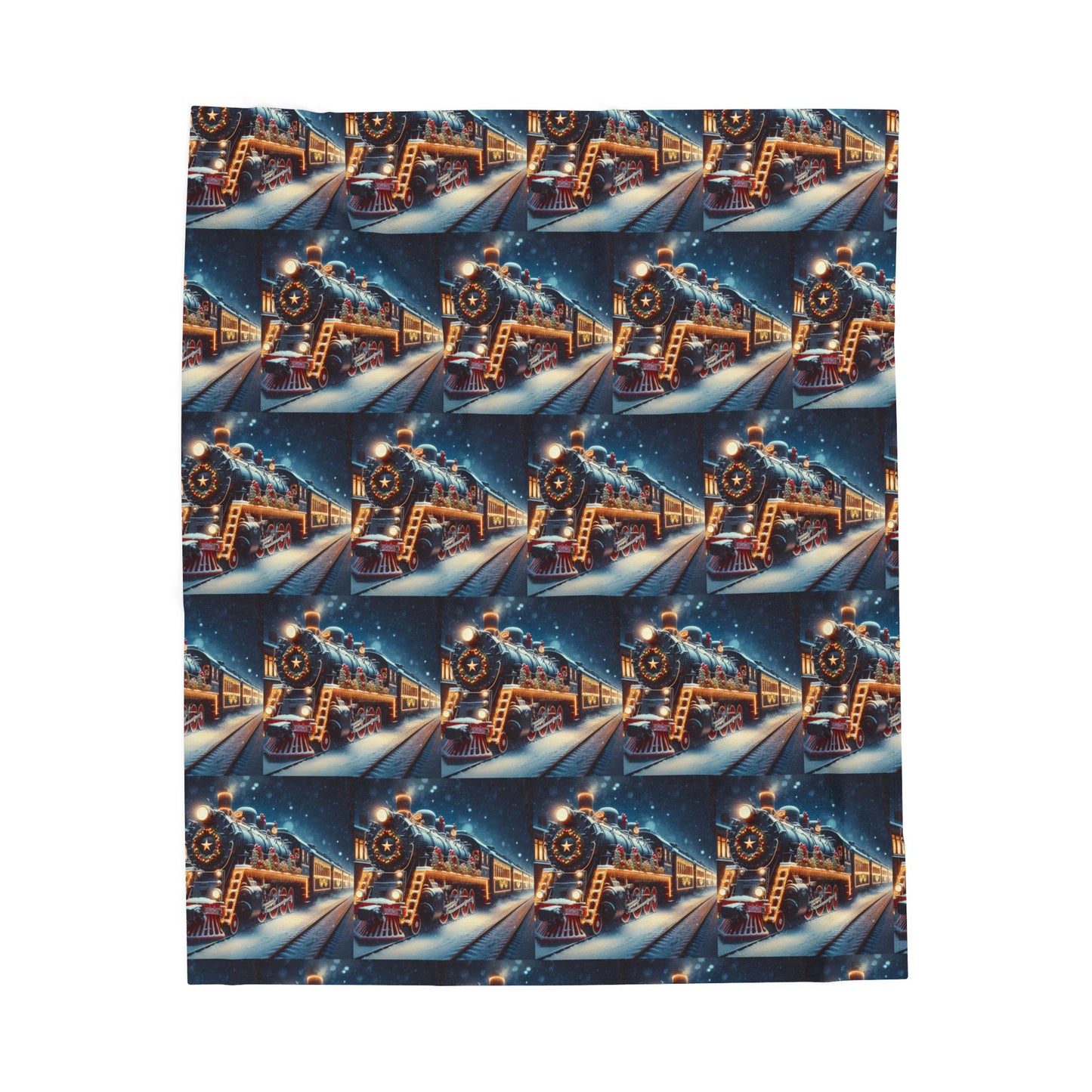 TRAINS Velveteen Plush Blanket
