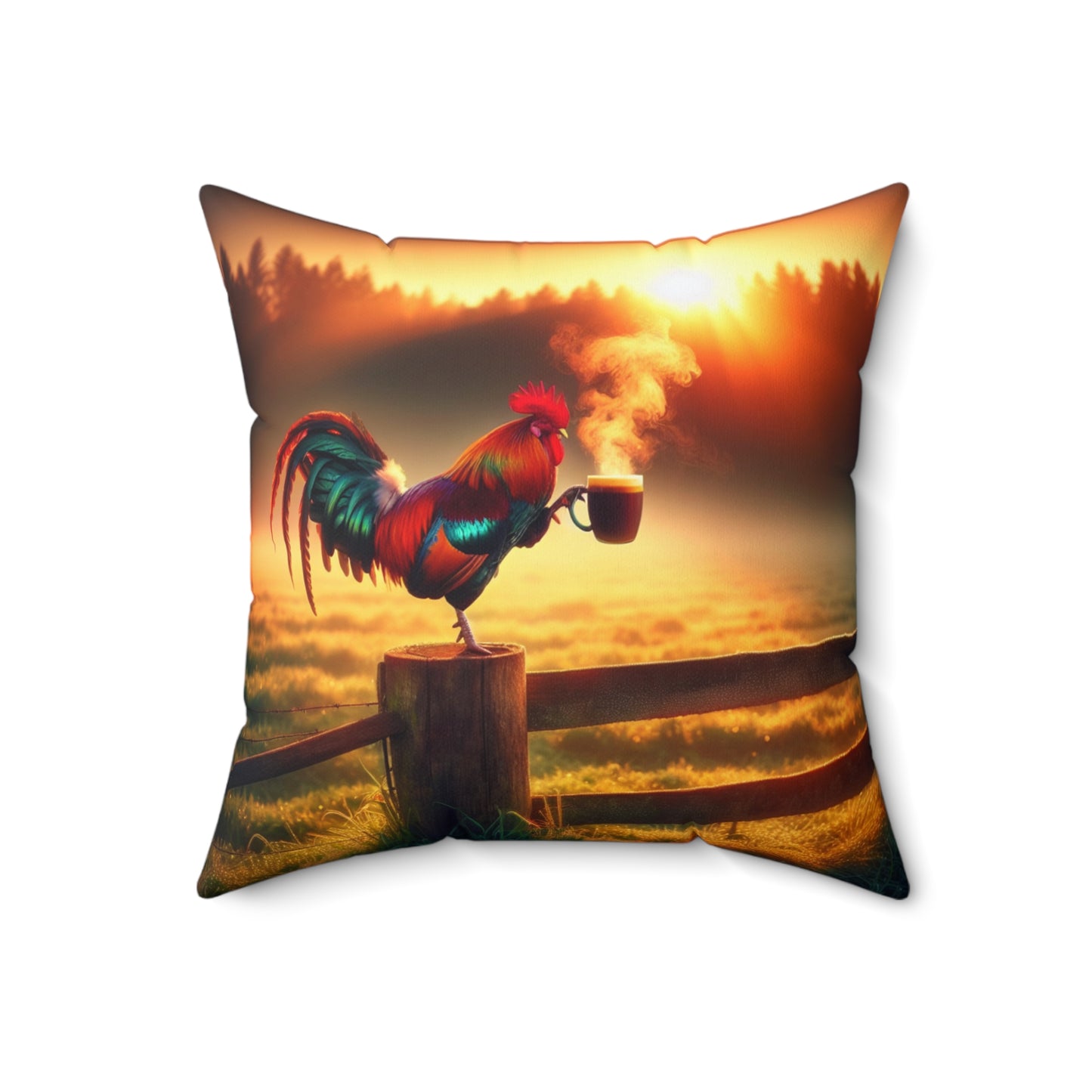 Spun Polyester Square Pillow