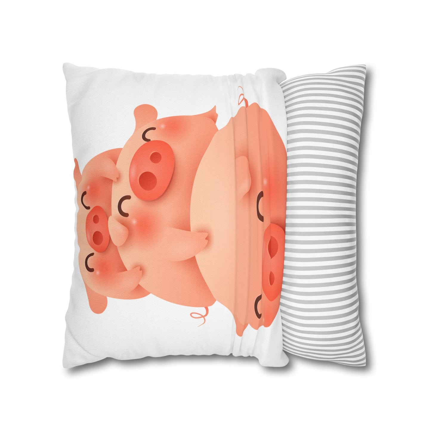 Spun Polyester Square Pillowcase