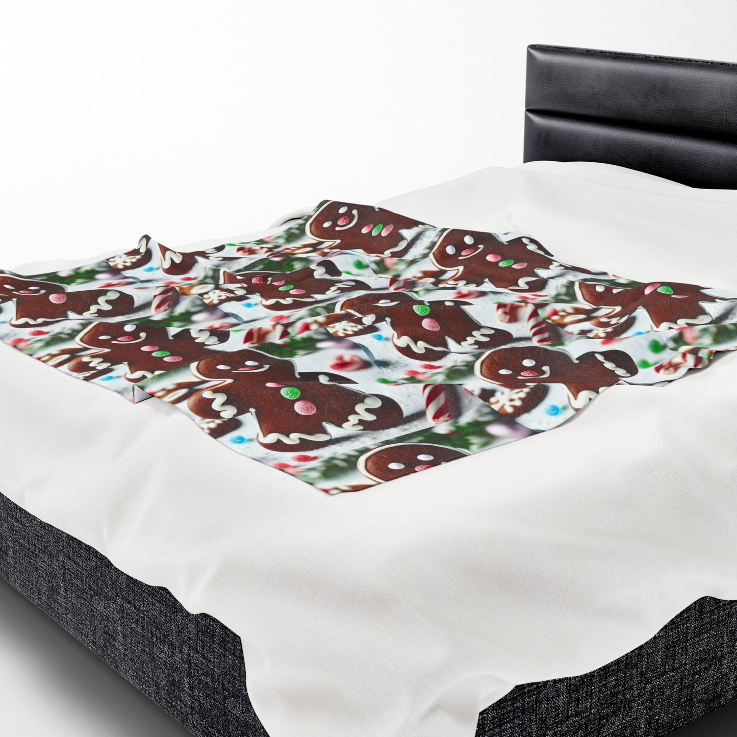 GINGERBRED Velveteen Plush Blanket
