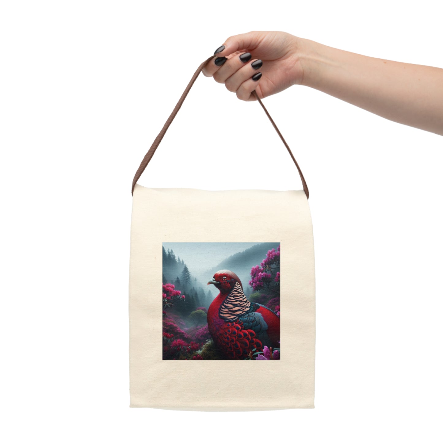 Canvas Lunch Bag With Strap