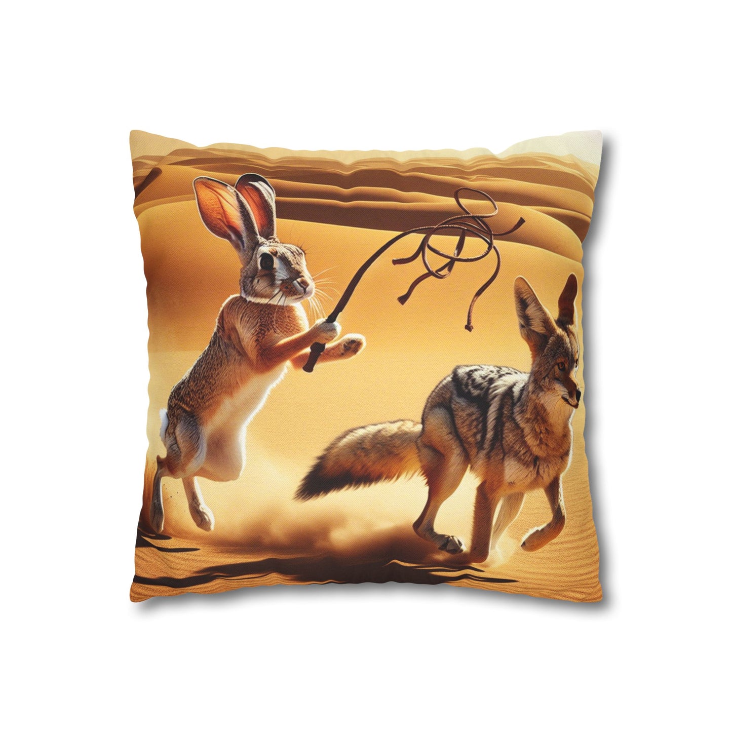 Spun Polyester Square Pillowcase