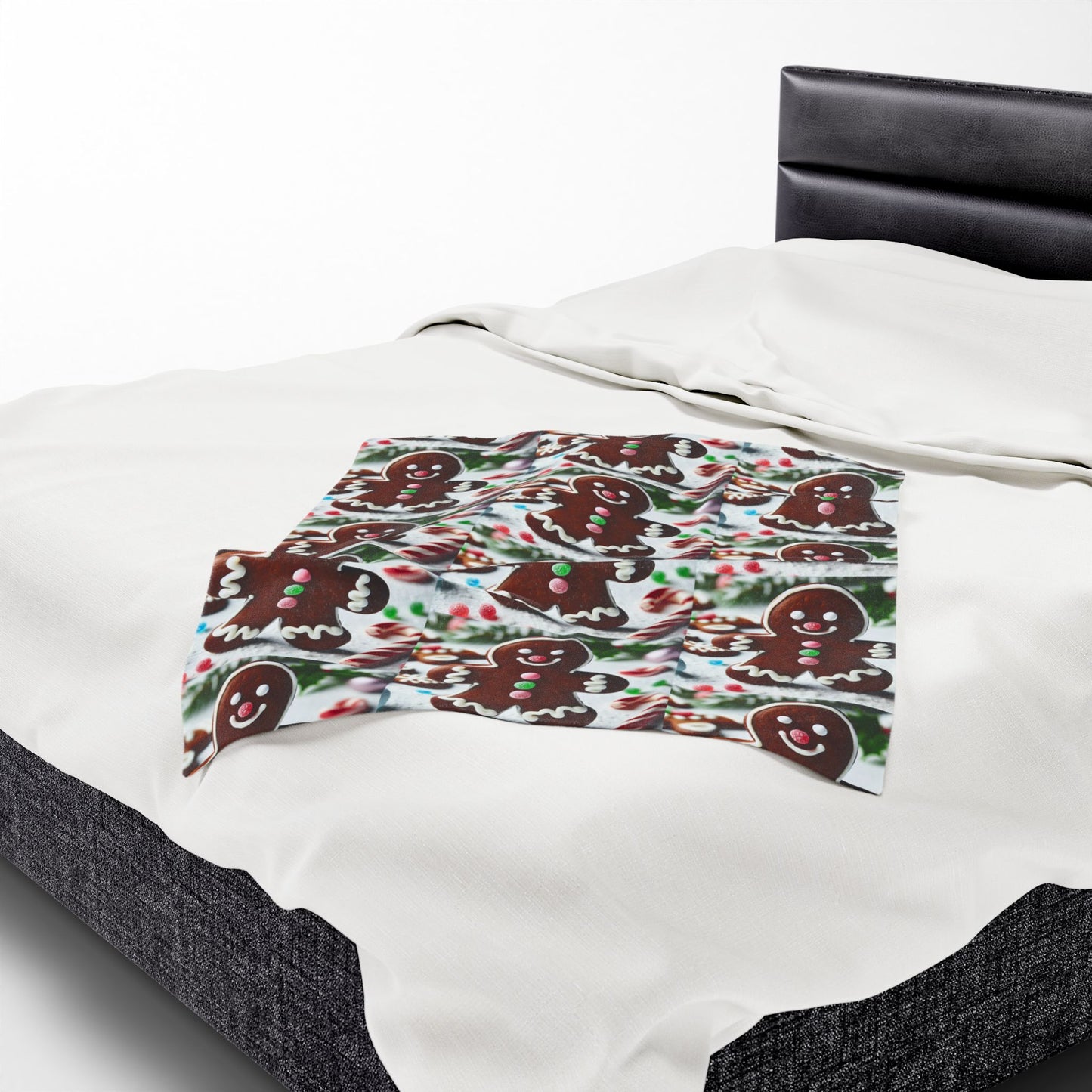 GINGERBRED Velveteen Plush Blanket