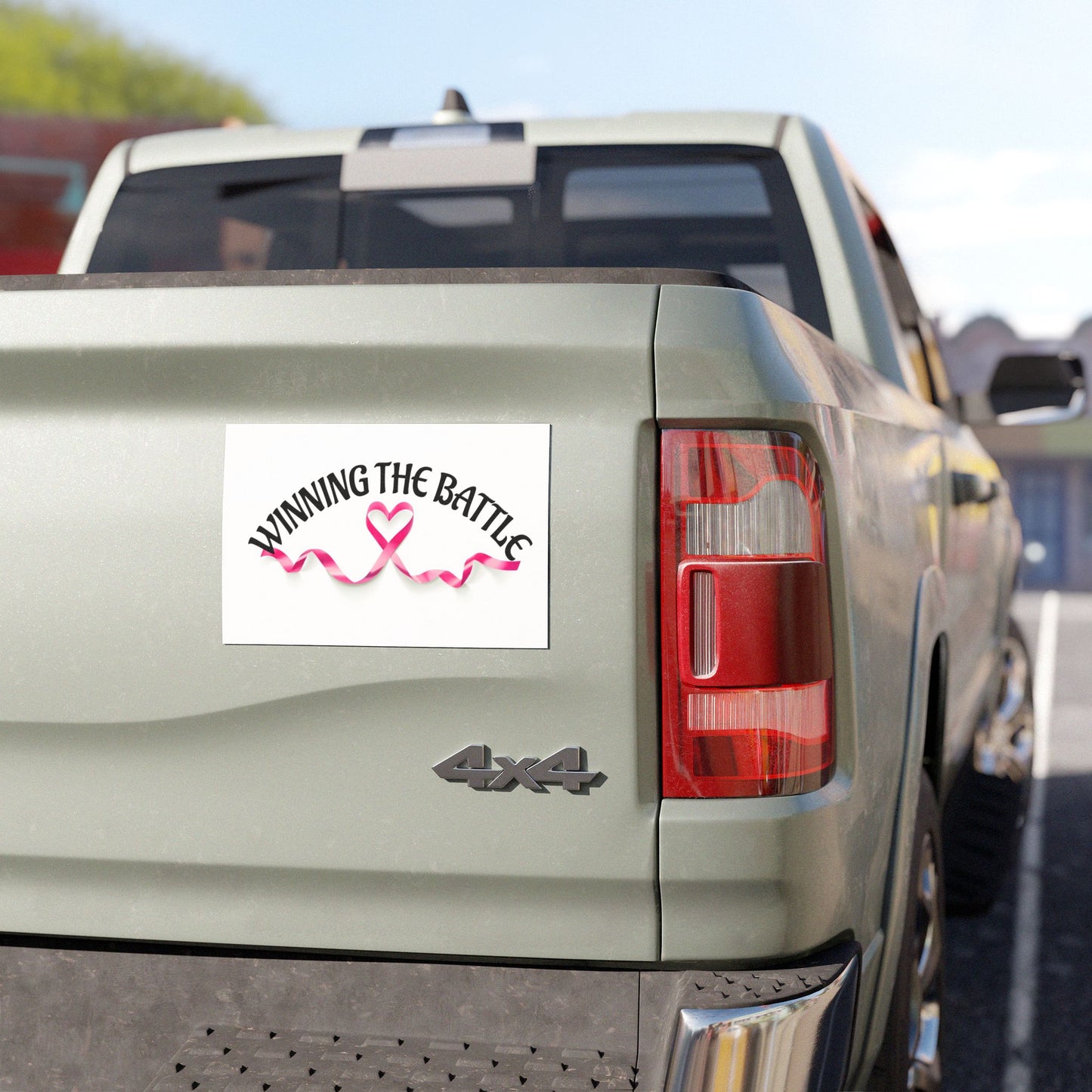 WINNING THE BATTLE car magnet