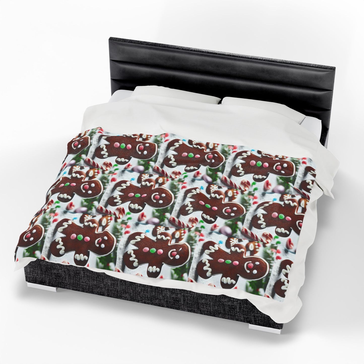 GINGERBRED Velveteen Plush Blanket