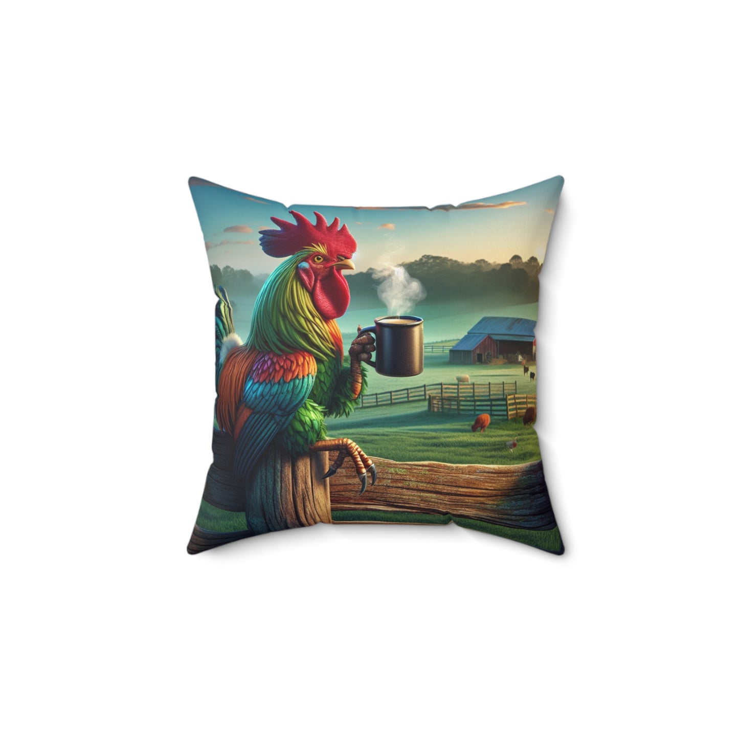 Spun Polyester Square Pillow