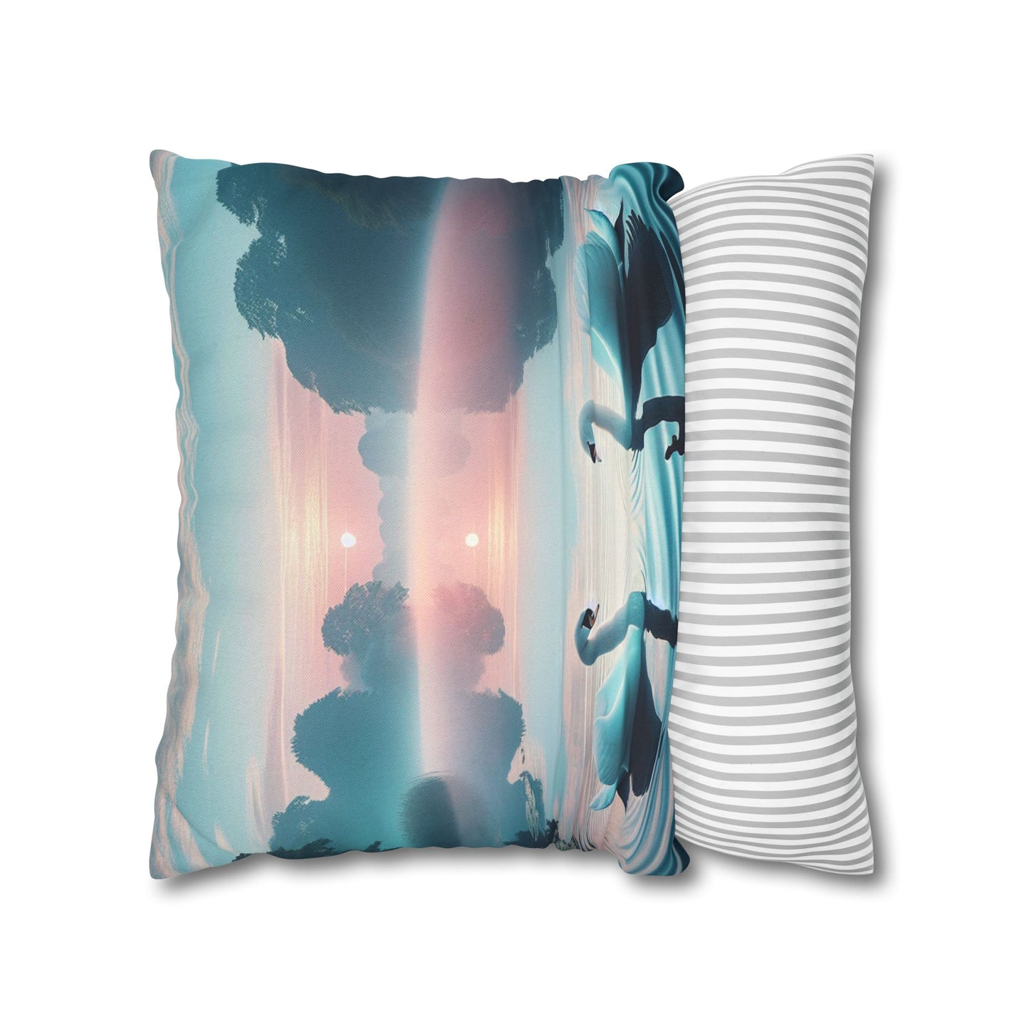 Spun Polyester Square Pillowcase