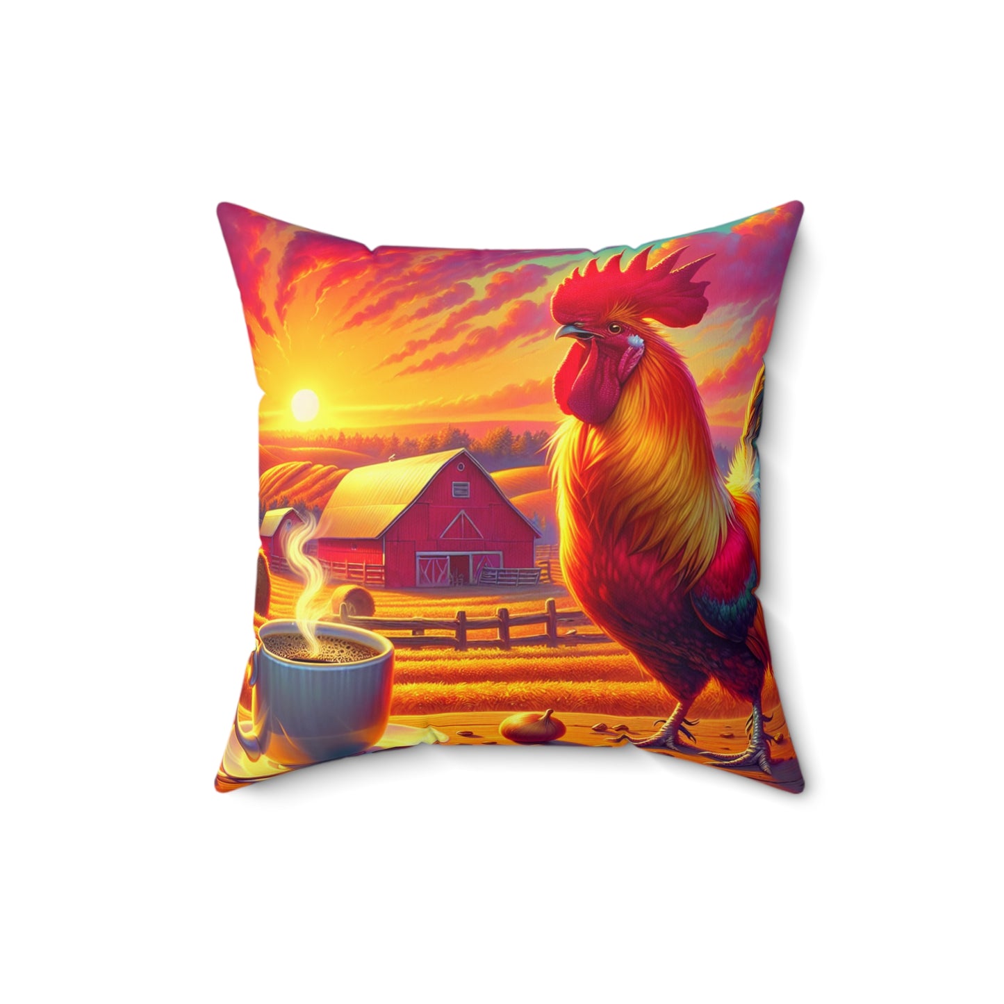 Spun Polyester Square Pillow