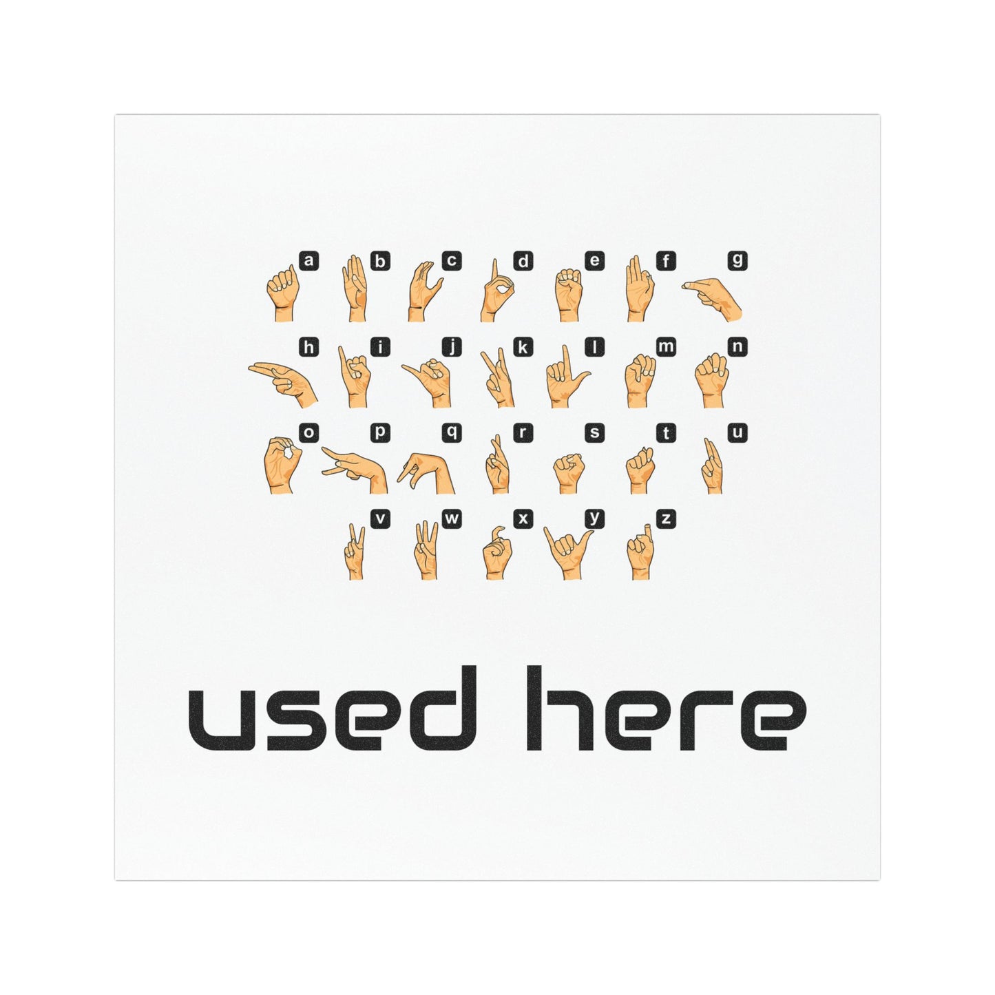 SIGN LANGUAGE Car Magnets