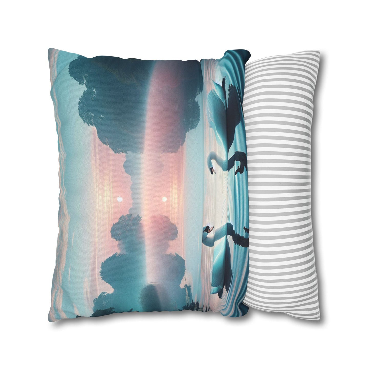 Spun Polyester Square Pillowcase