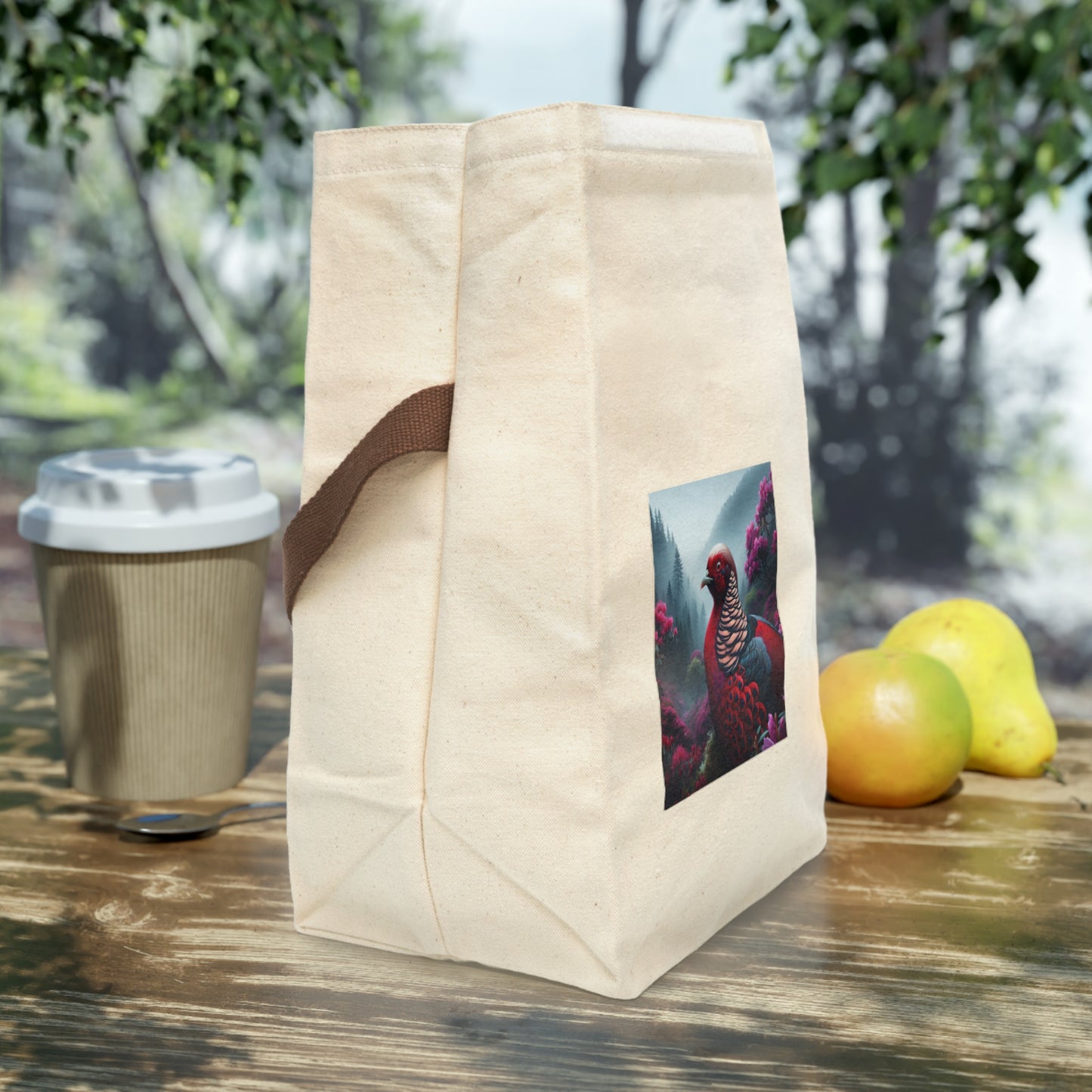 Canvas Lunch Bag With Strap