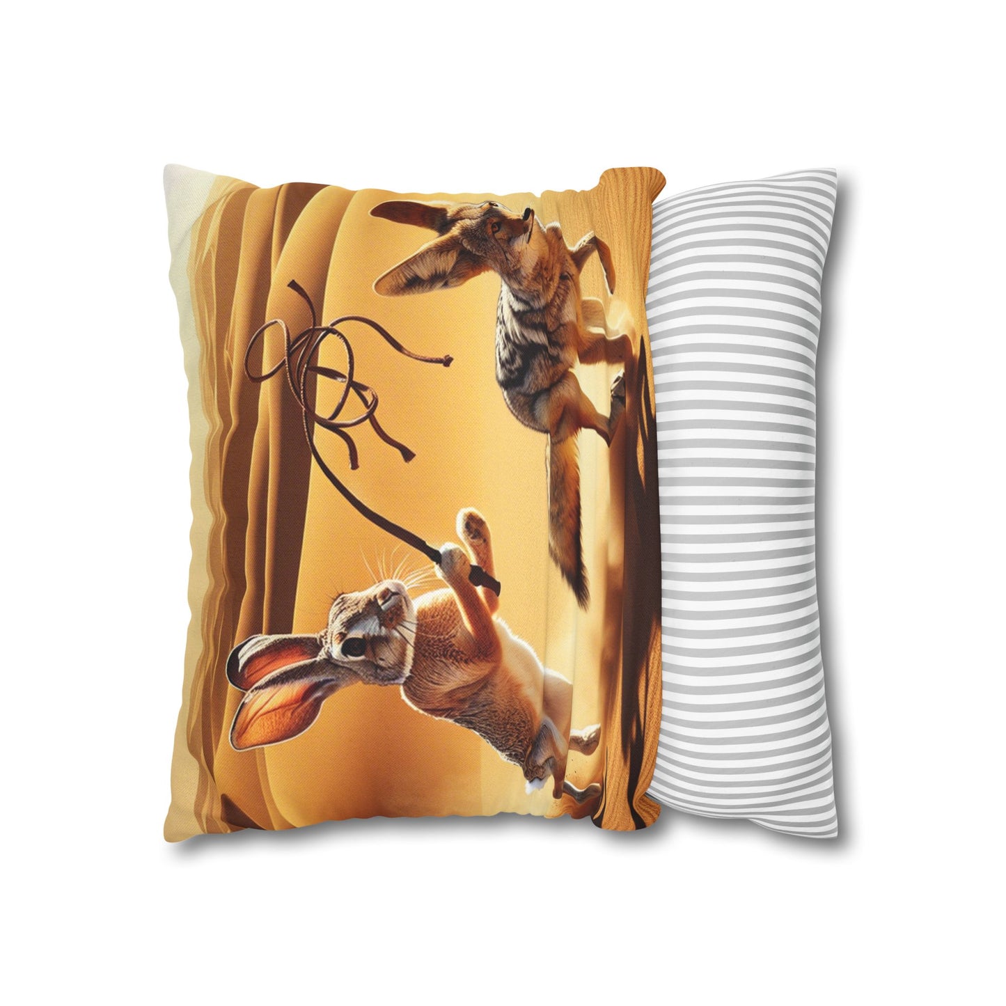 Spun Polyester Square Pillowcase
