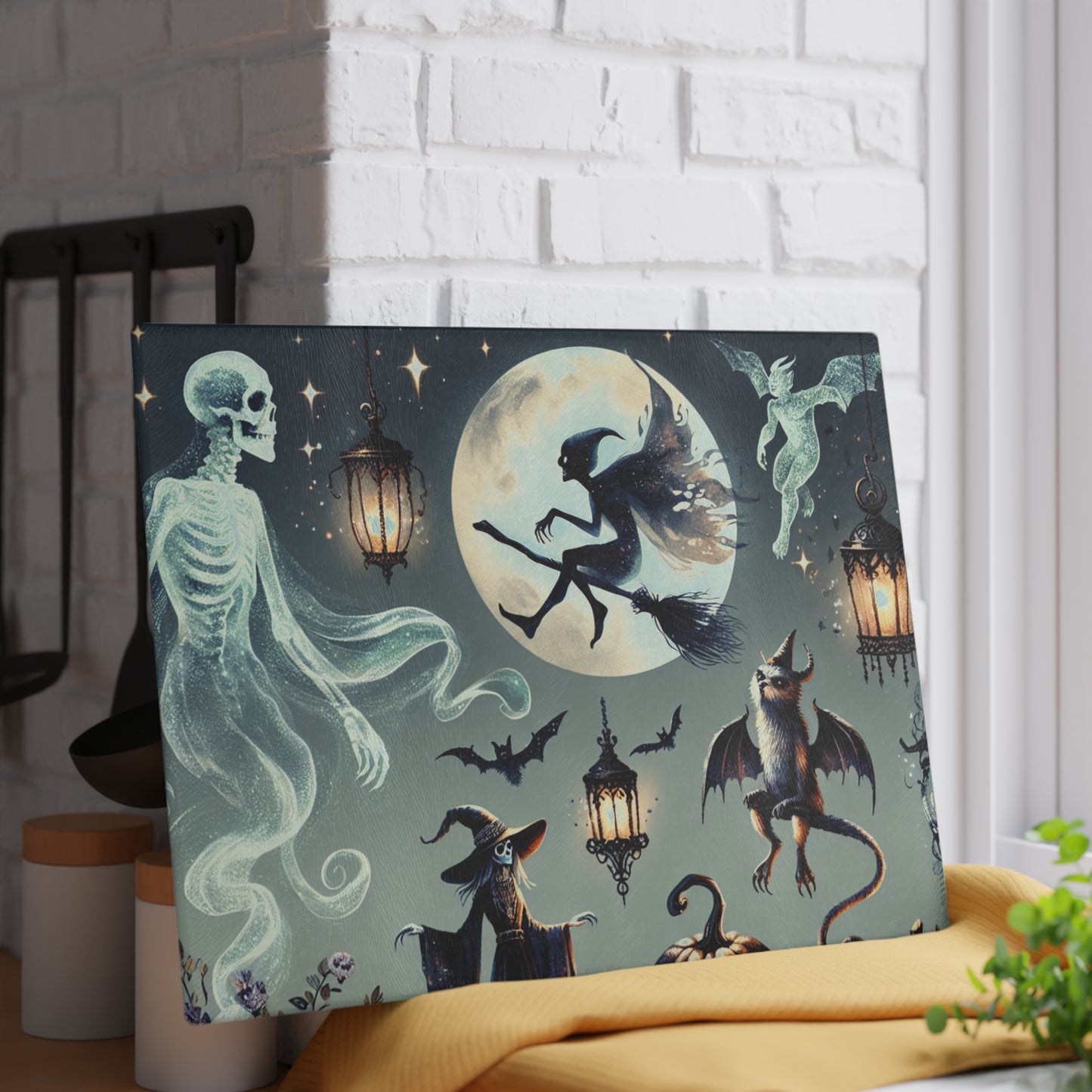 HALLOWEEN Glass Cutting Board