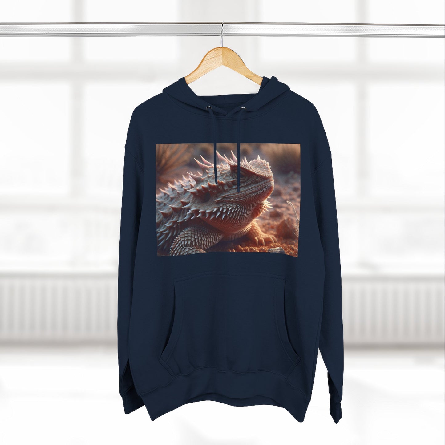 Three-Panel Fleece Hoodie