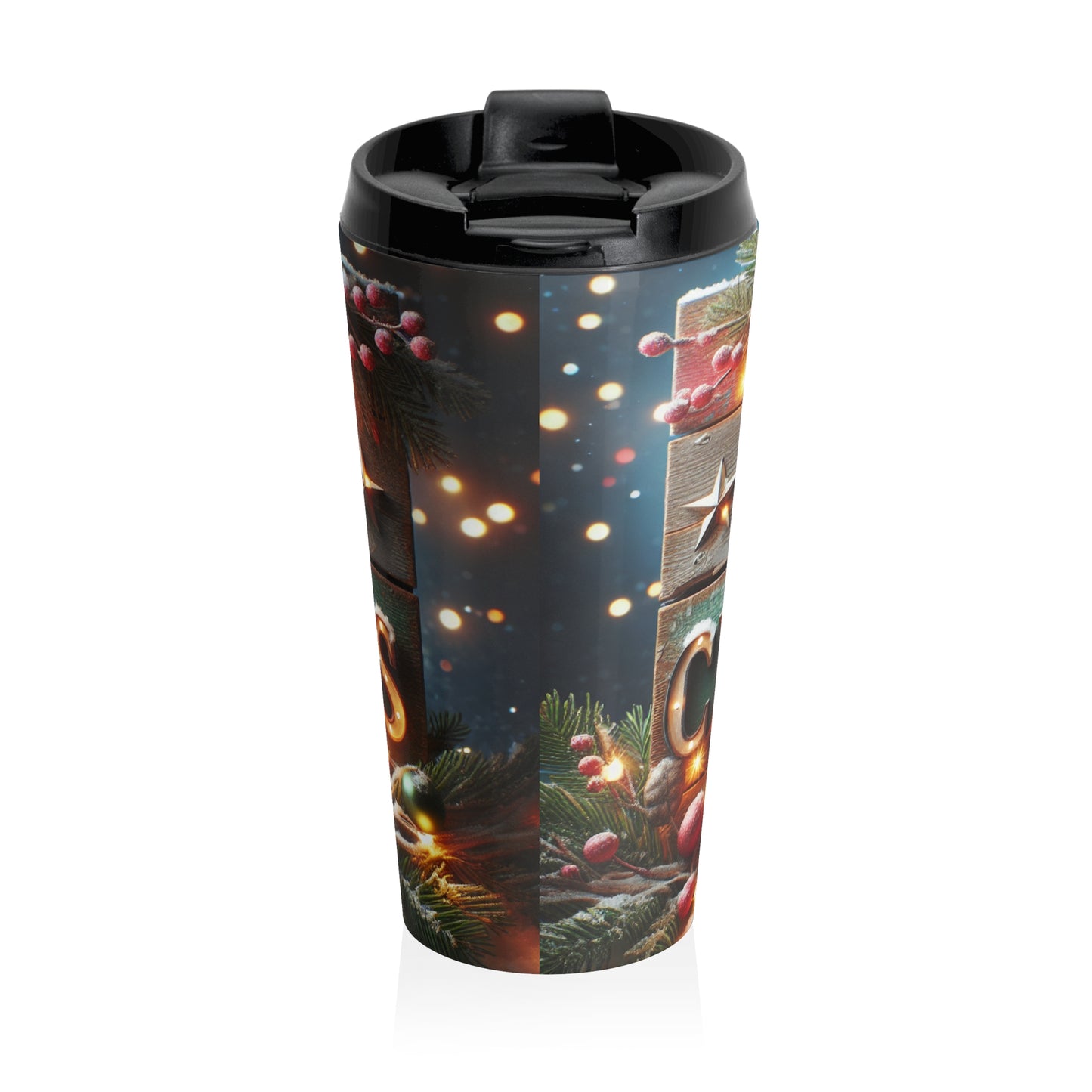 merry CHRISTMAS Stainless Steel Travel Mug