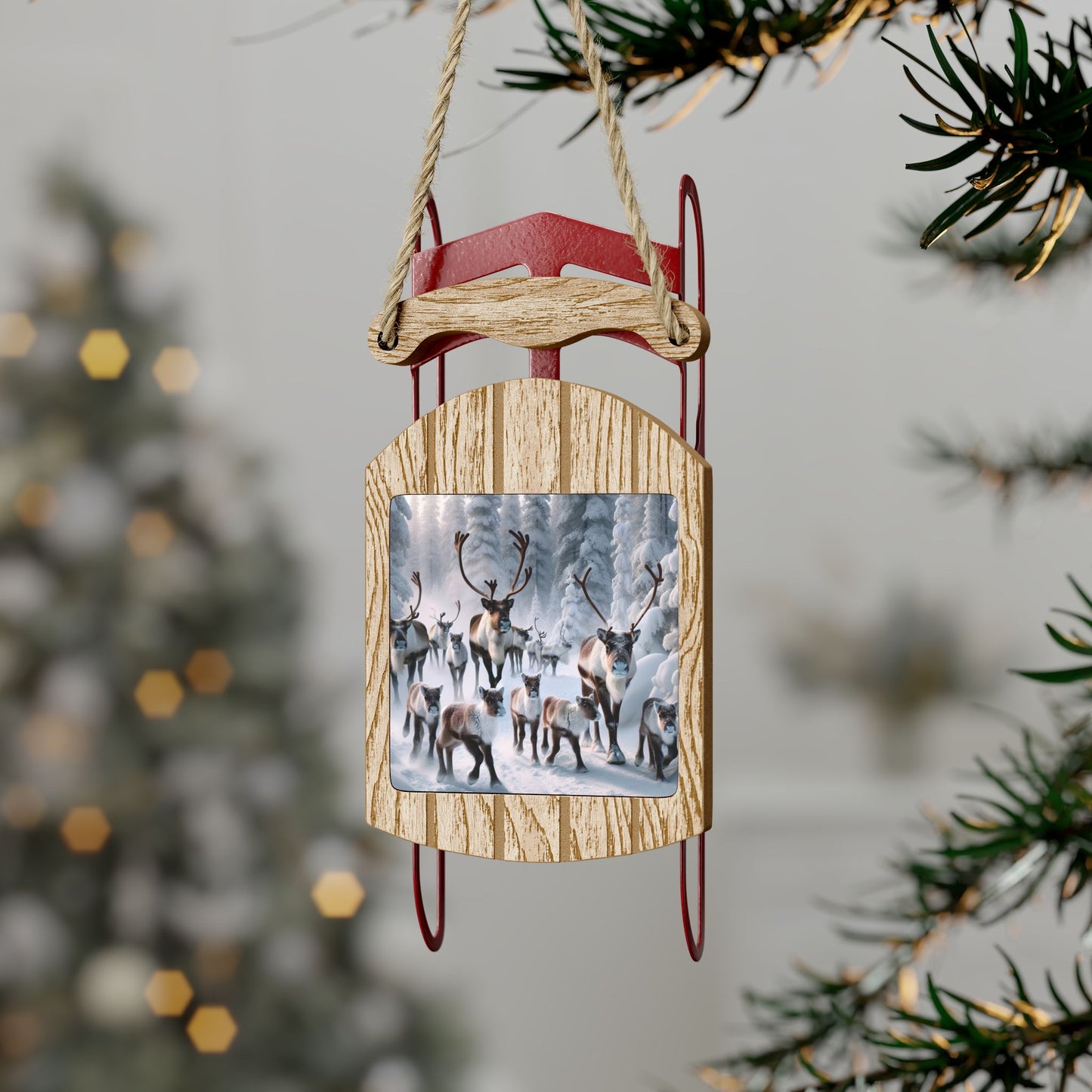 Sled Ornaments