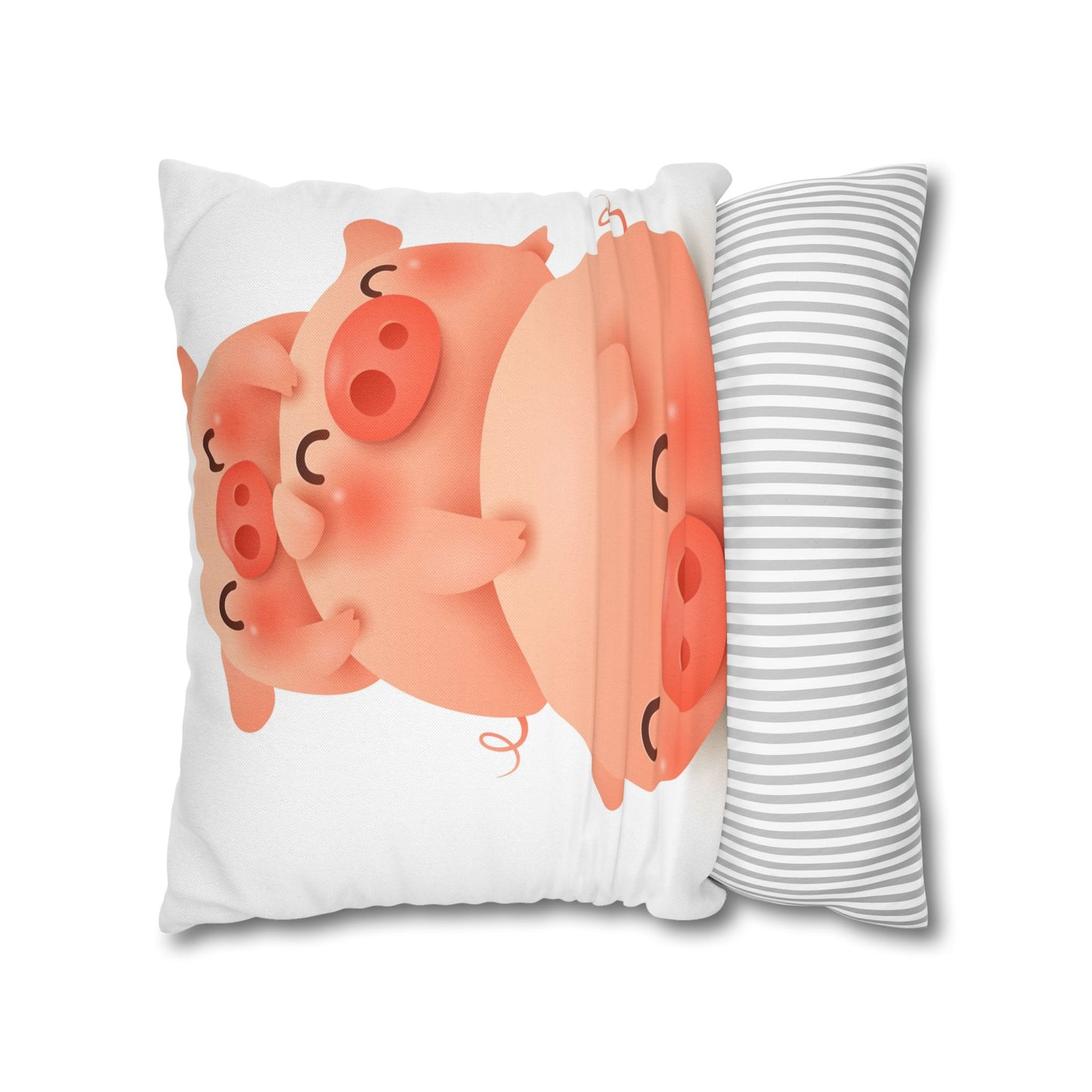Spun Polyester Square Pillowcase