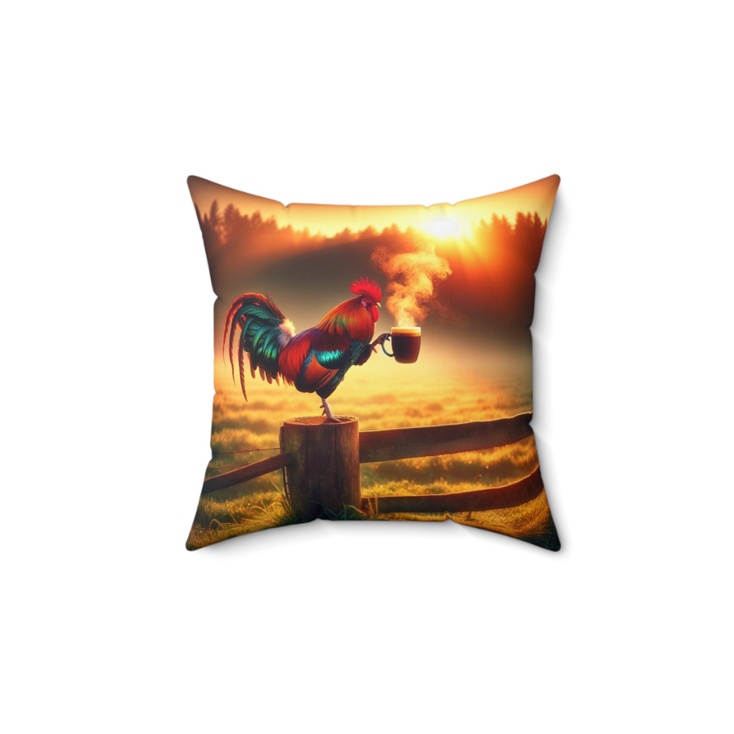 Spun Polyester Square Pillow