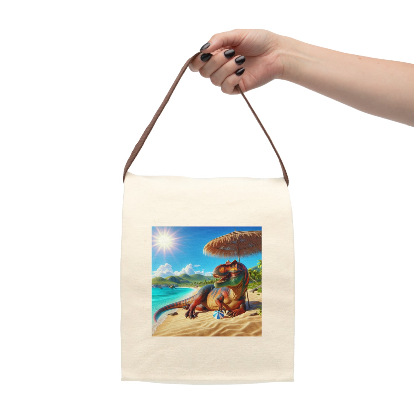 Canvas Lunch Bag With Strap