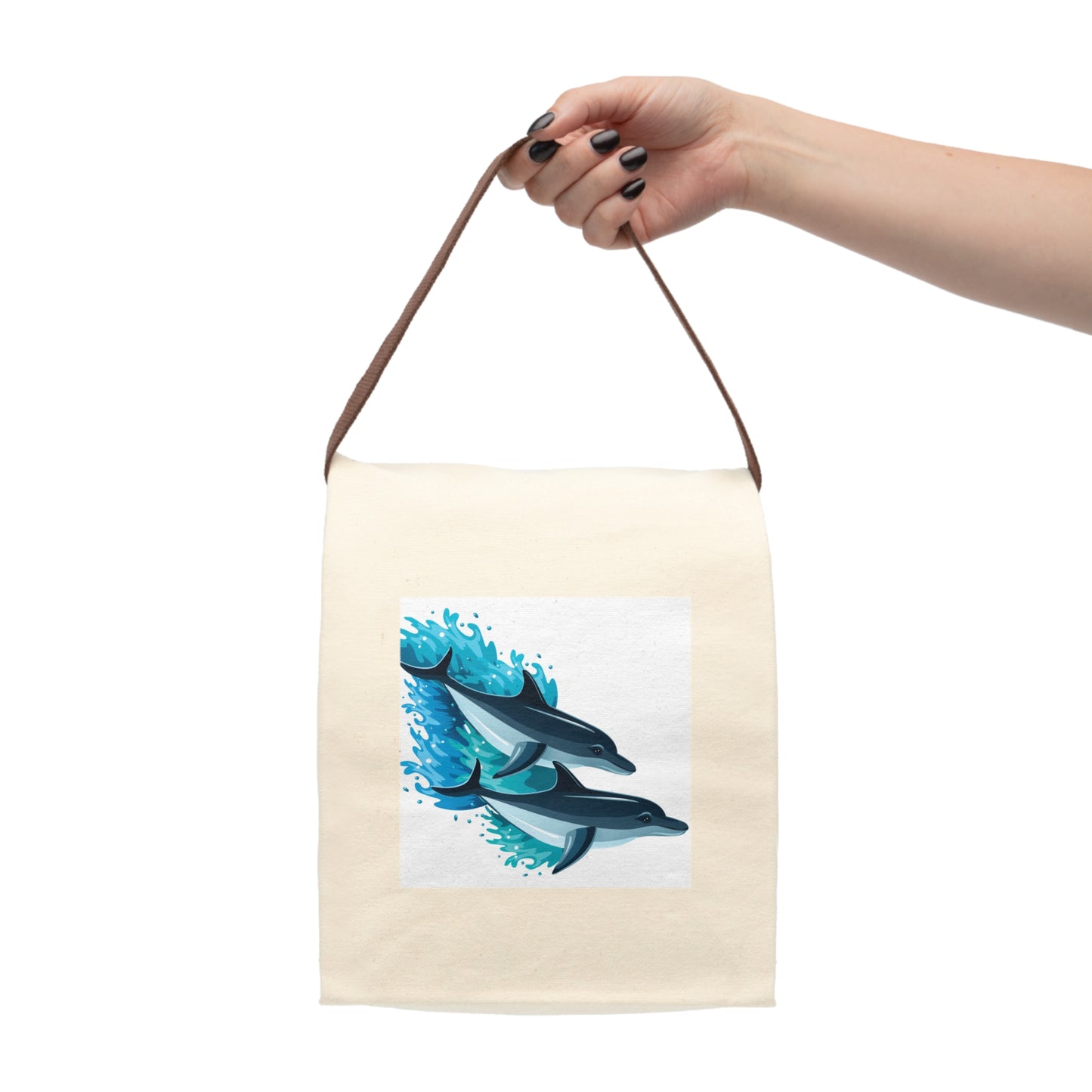 Canvas Lunch Bag With Strap